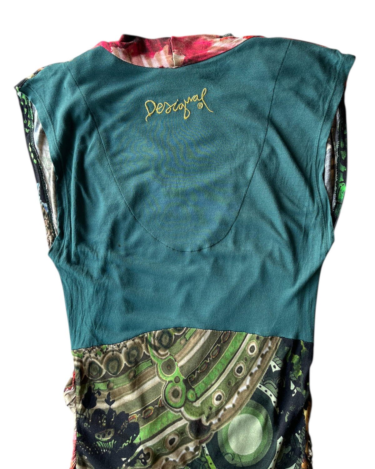 2000S DESIGUAL TROPICAL DRESS