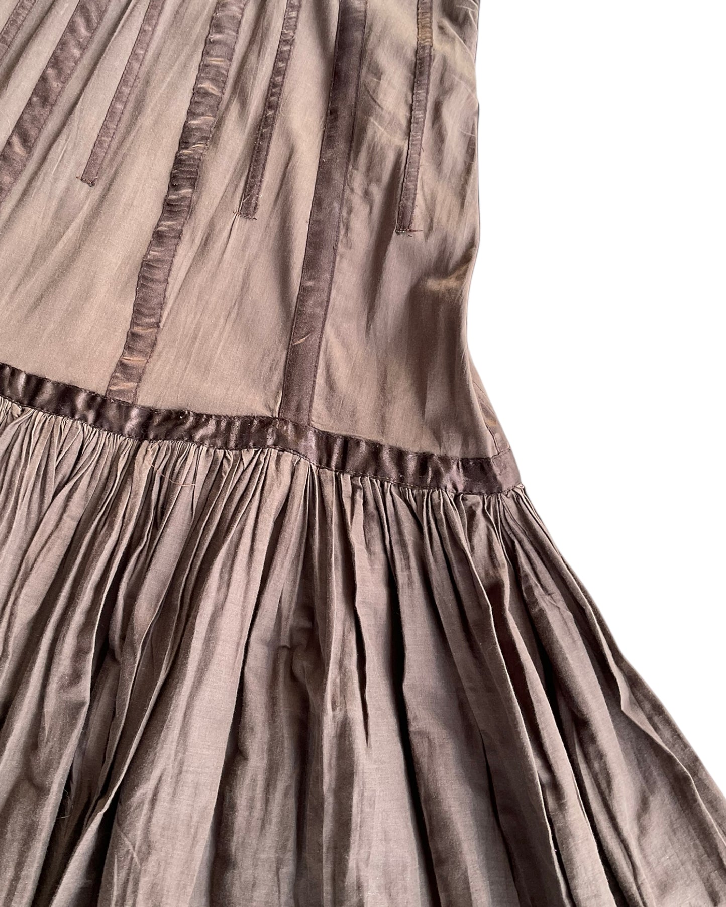 2000S ZARA TRF BROWN SKIRT