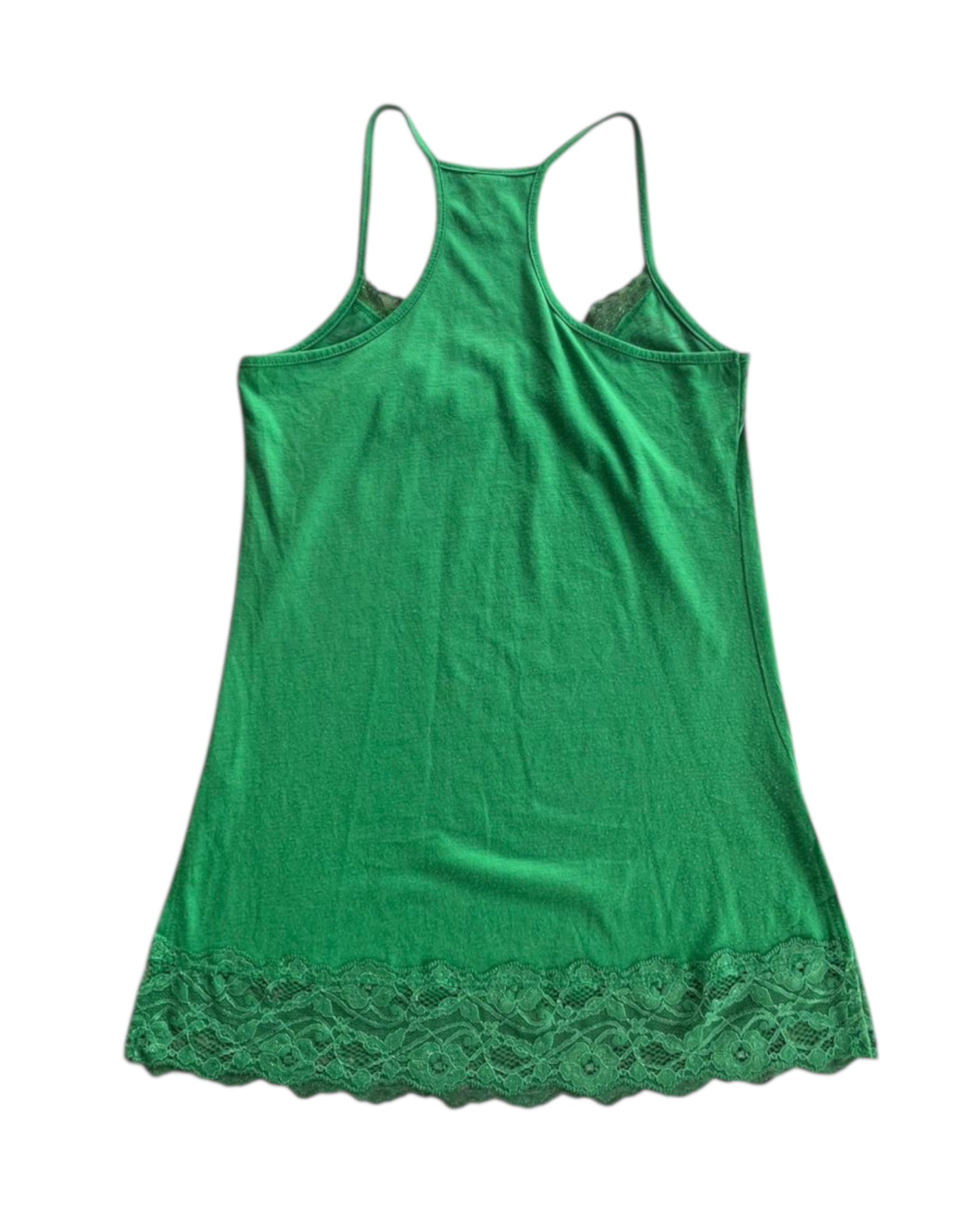 2000S WEAVERS GREEN LACE CAMISOLE