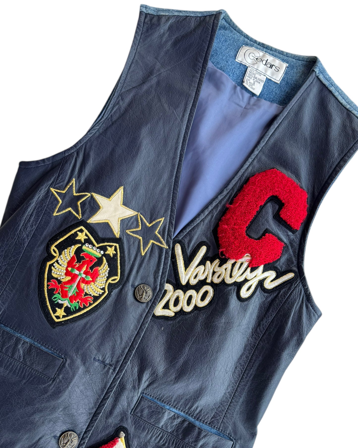 1990s´S CEDARS LEATHER VEST