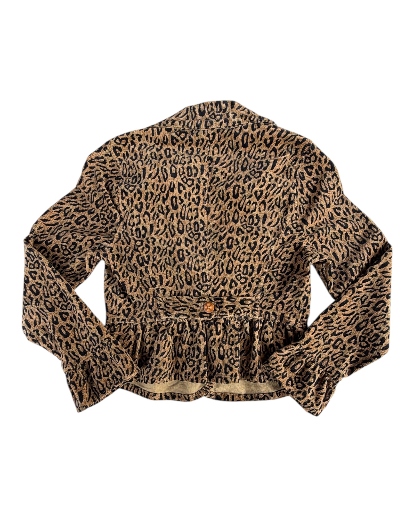 2000S KIKIT LEOPARD PRINT BLAZER JACKET