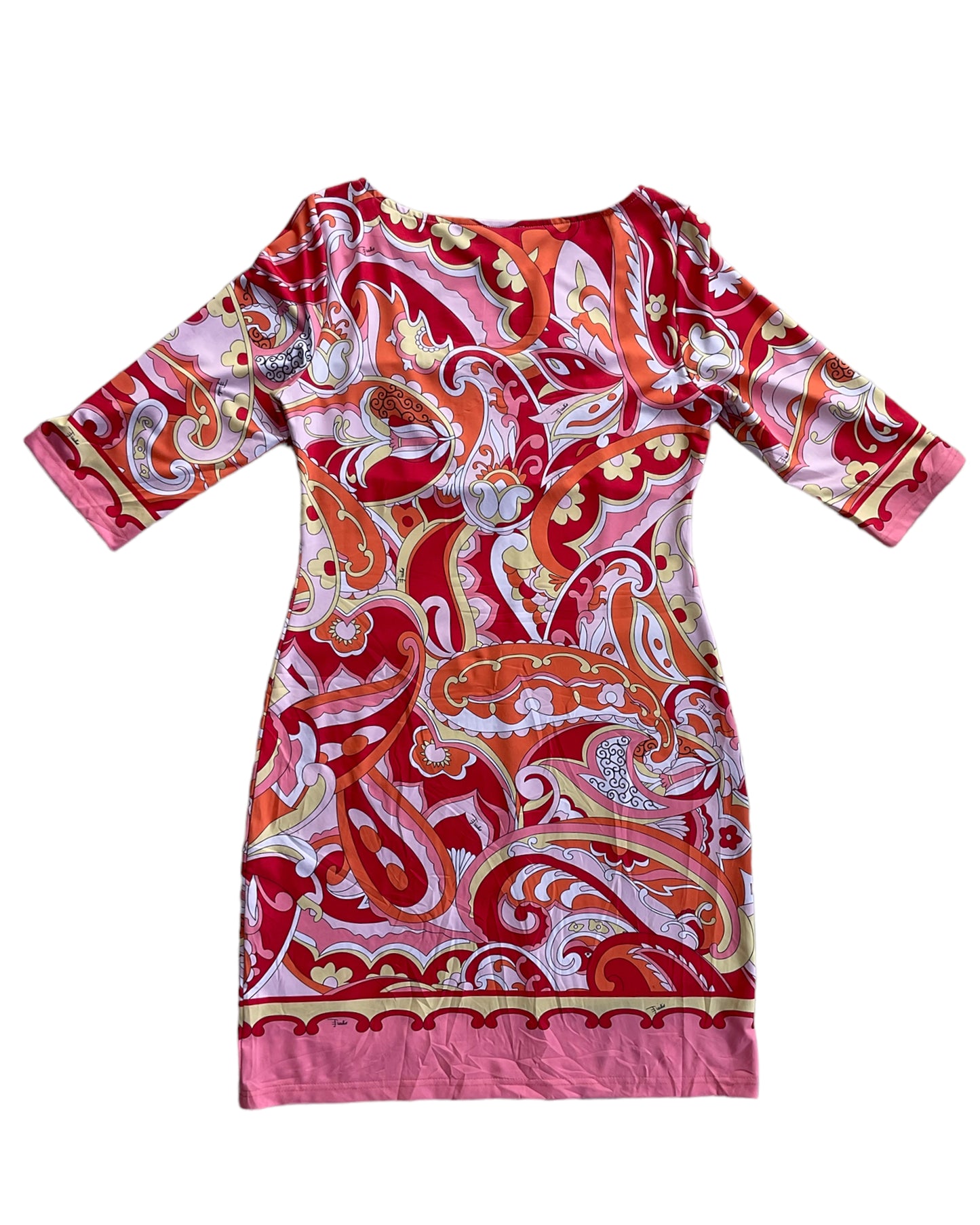 1980S EMILIO PUCCI ORANGE DRESS