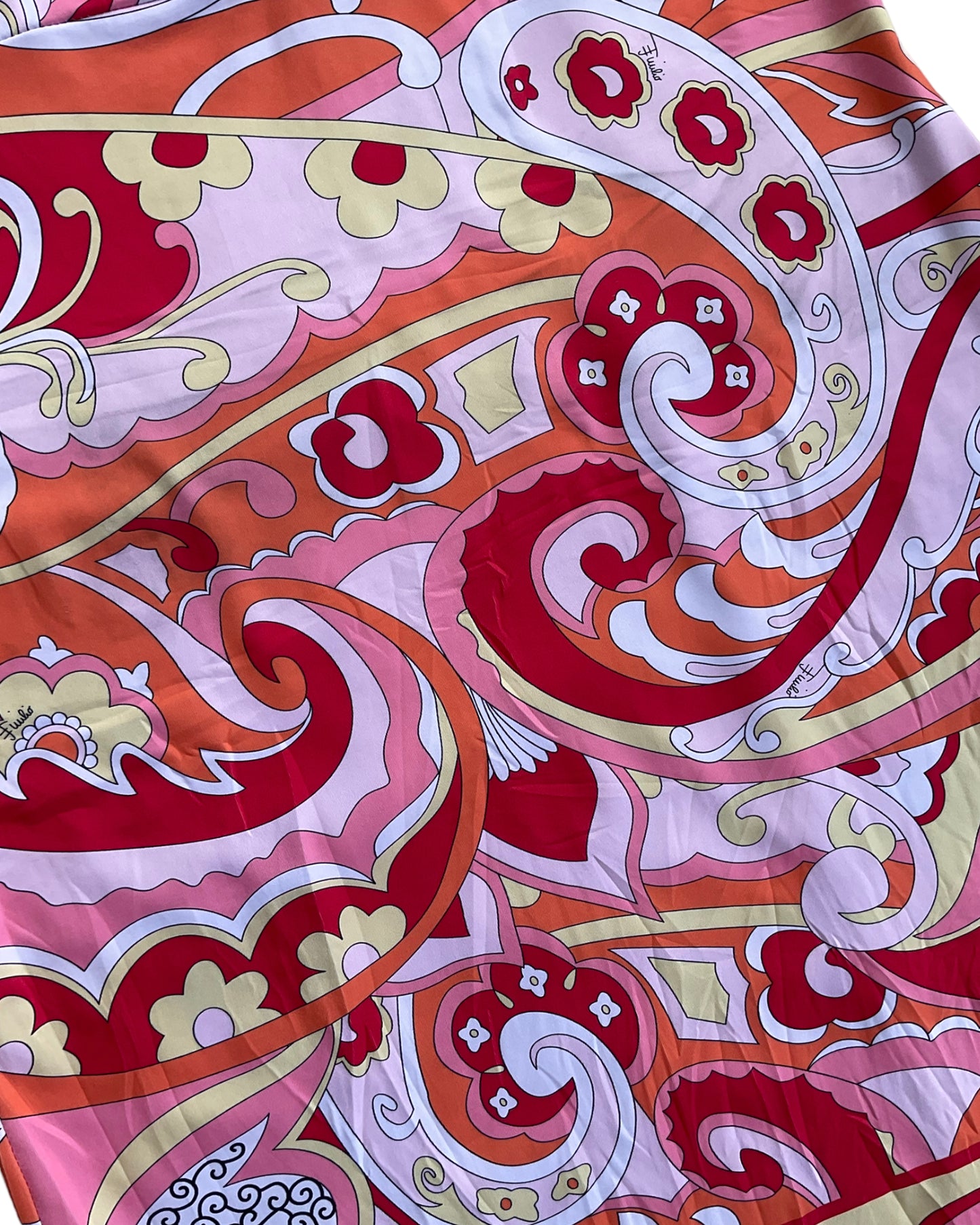 1980S EMILIO PUCCI ORANGE DRESS