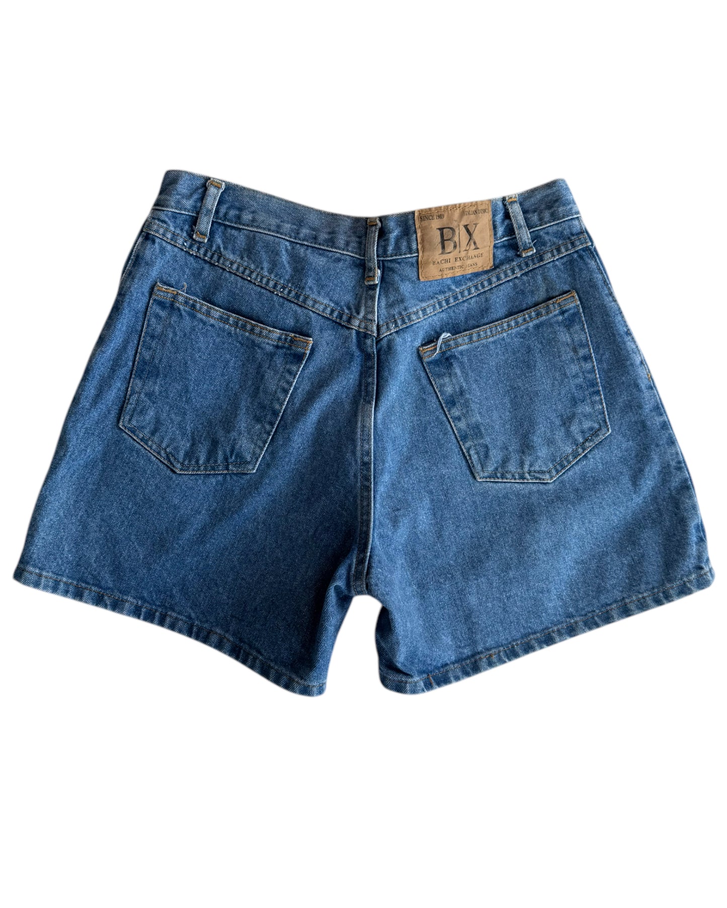 1990'S BACHI EXCHANGE CLEAR DENIM SHORTS