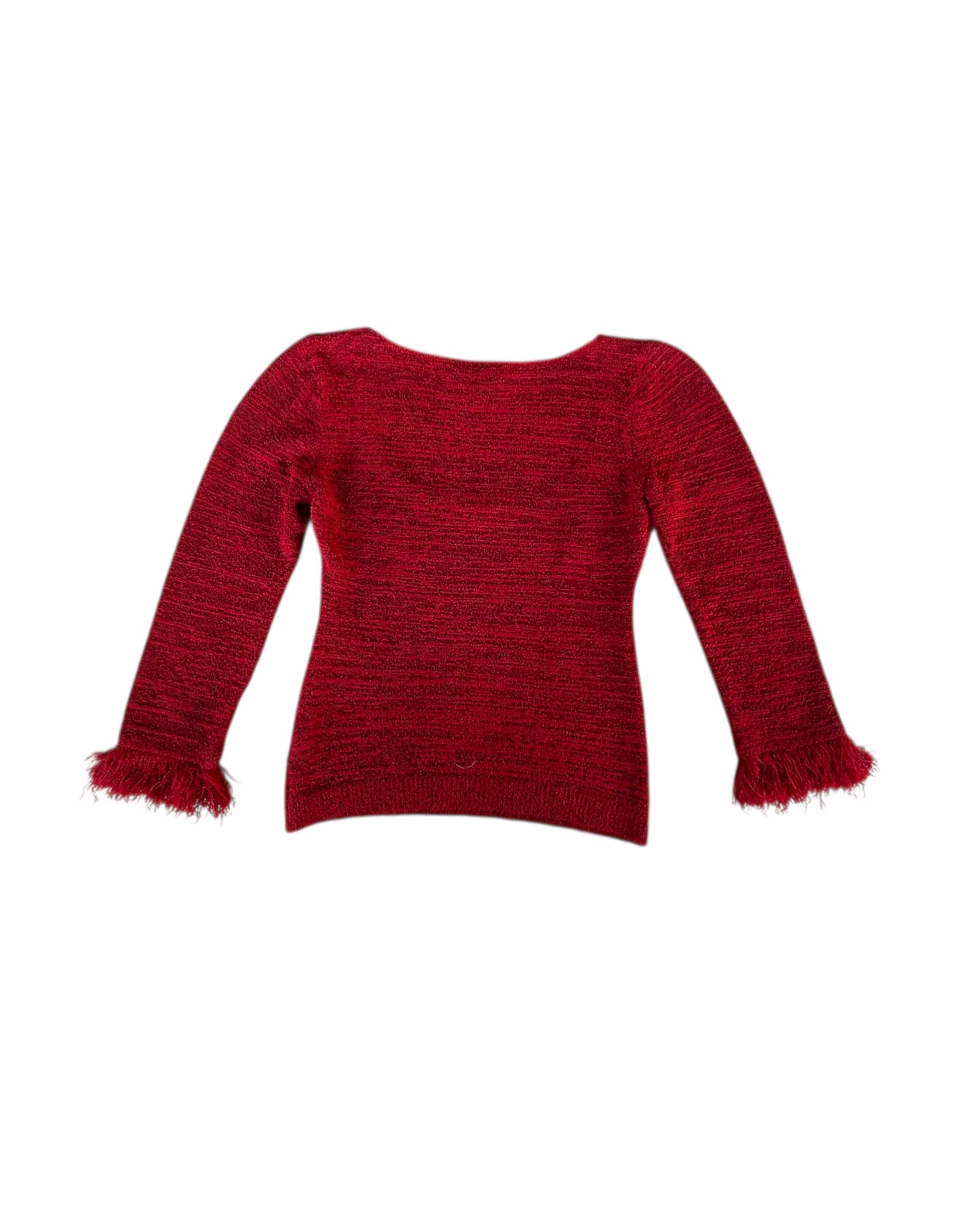 1990S BETTE PAIGE RED KNIT SWEATER