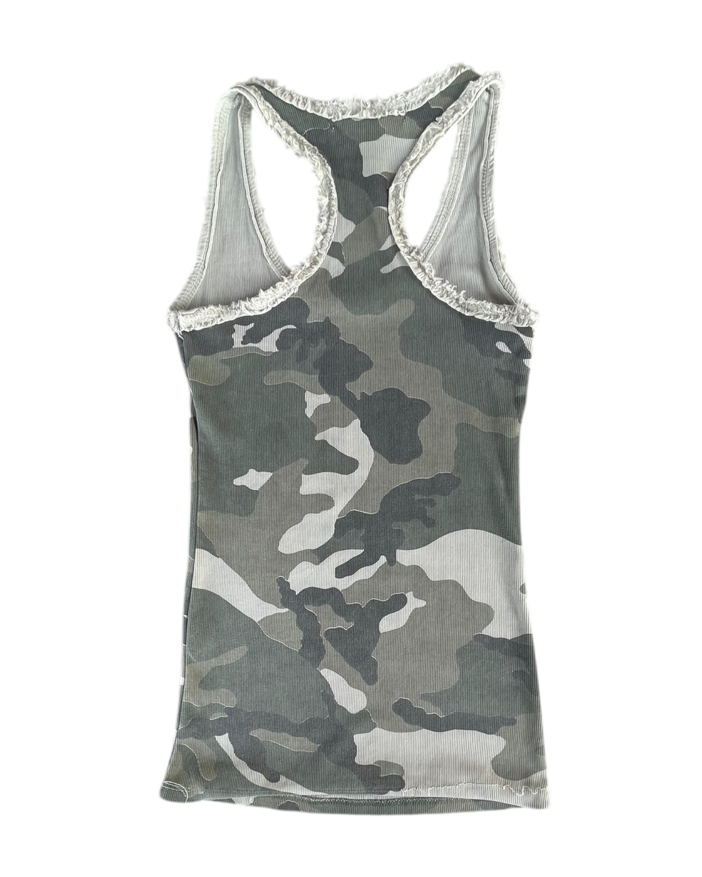 2000S TOWNE CAMOUFLAGE LACE TANK TOP