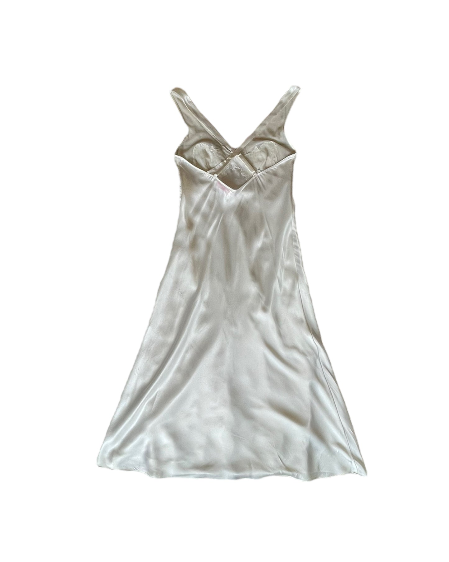 2000S OSCAR DE LA RENTA PINK LABEL SLIP DRESS