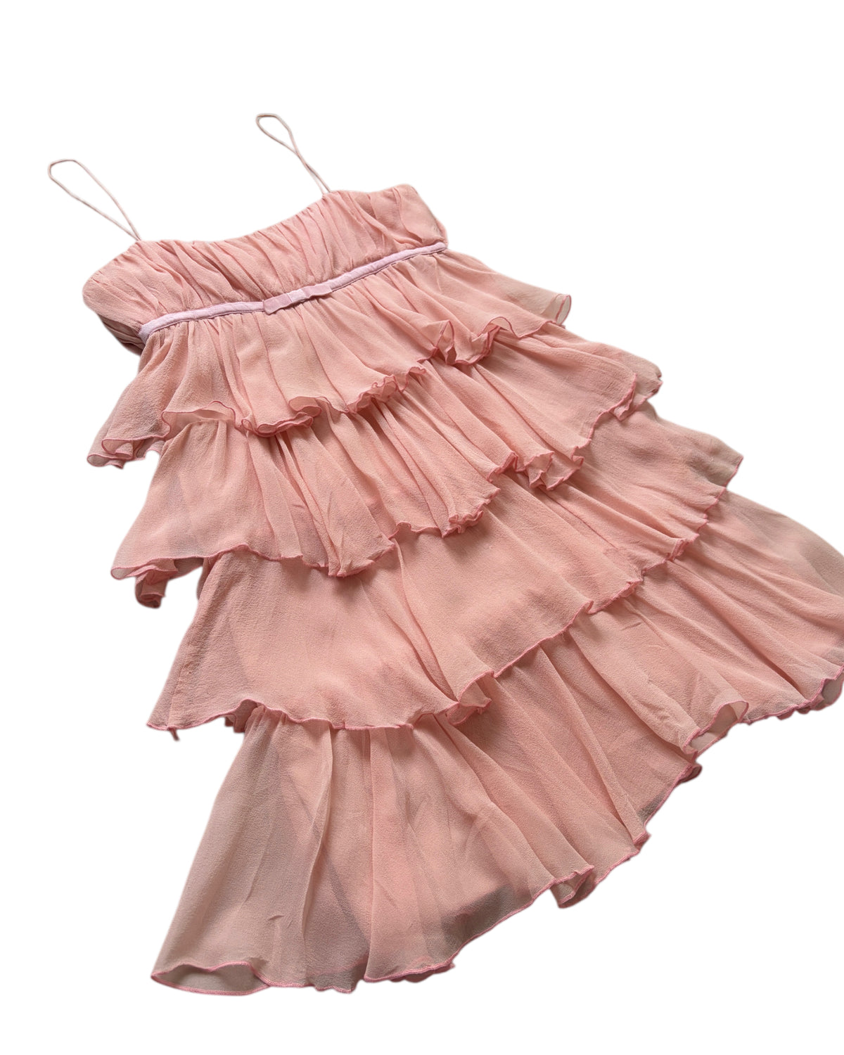 2000S FLOWY SILK DRESS
