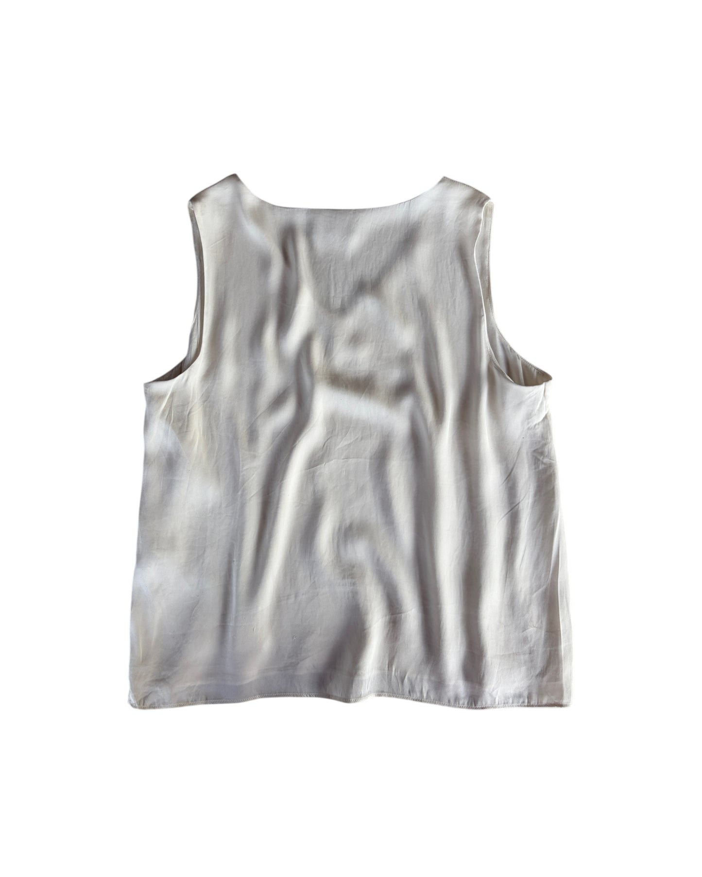 2000S QUINCE WHITE V-NECK TOP