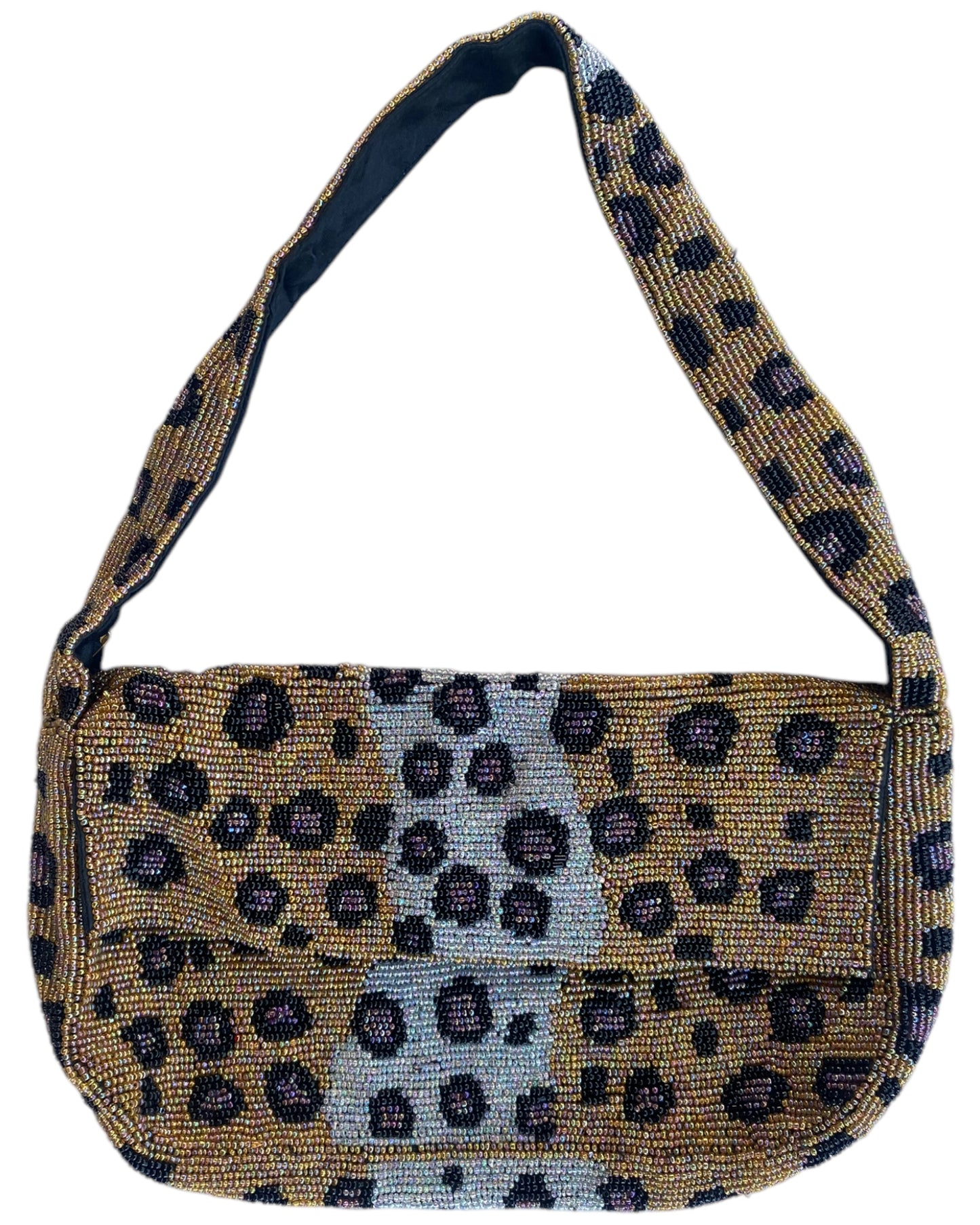 2000´S BEADED CHEETAH PRINT BAG