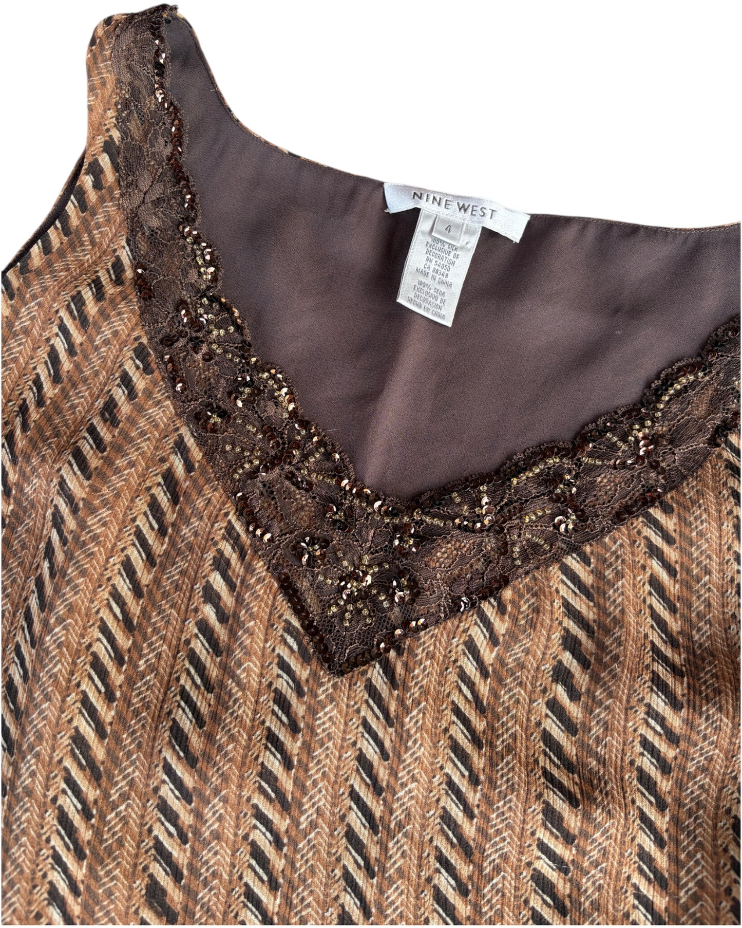 2000S BROWNIE SILK TOP