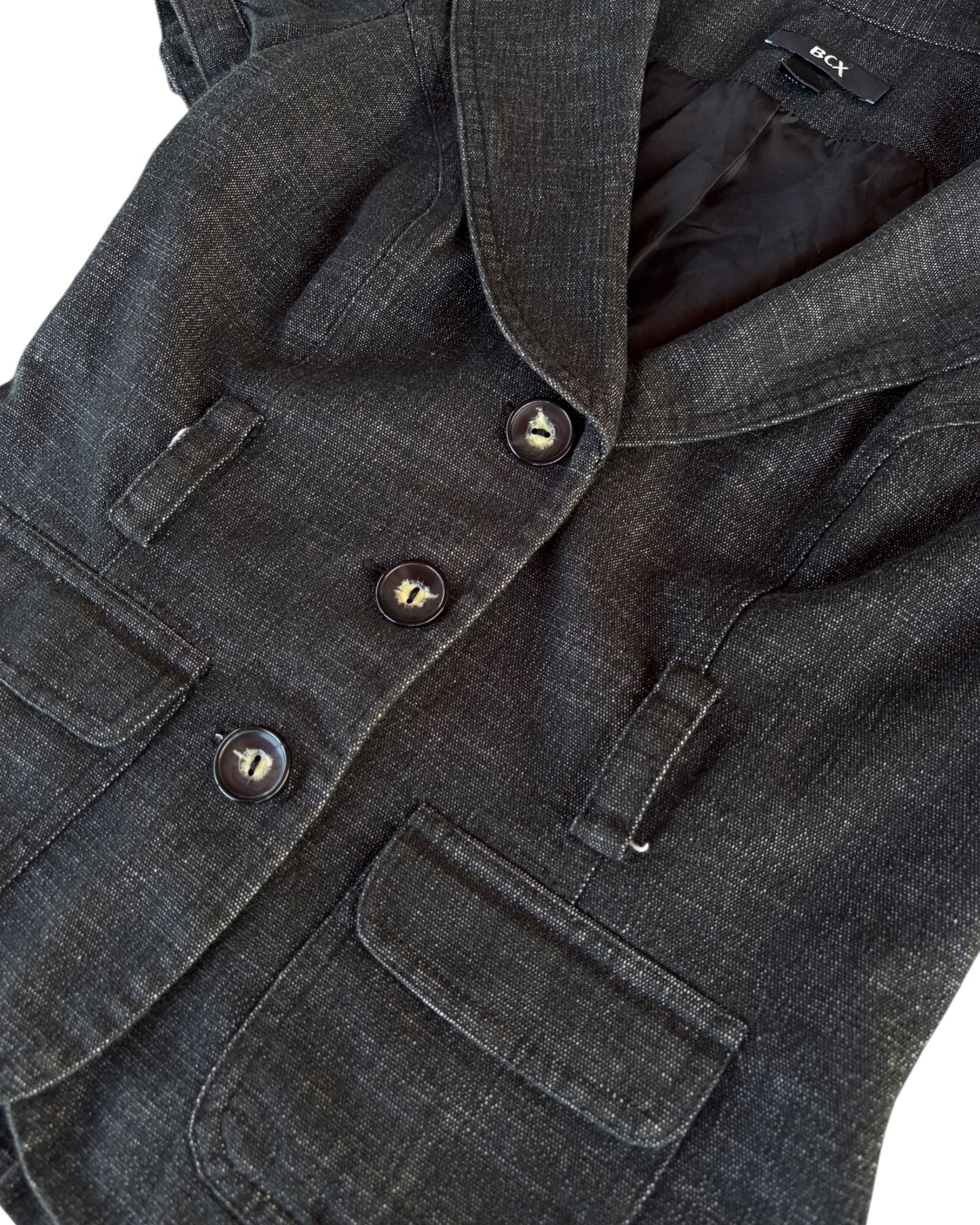 2000S BCX BLACK SHORT SLEEVE BLAZER