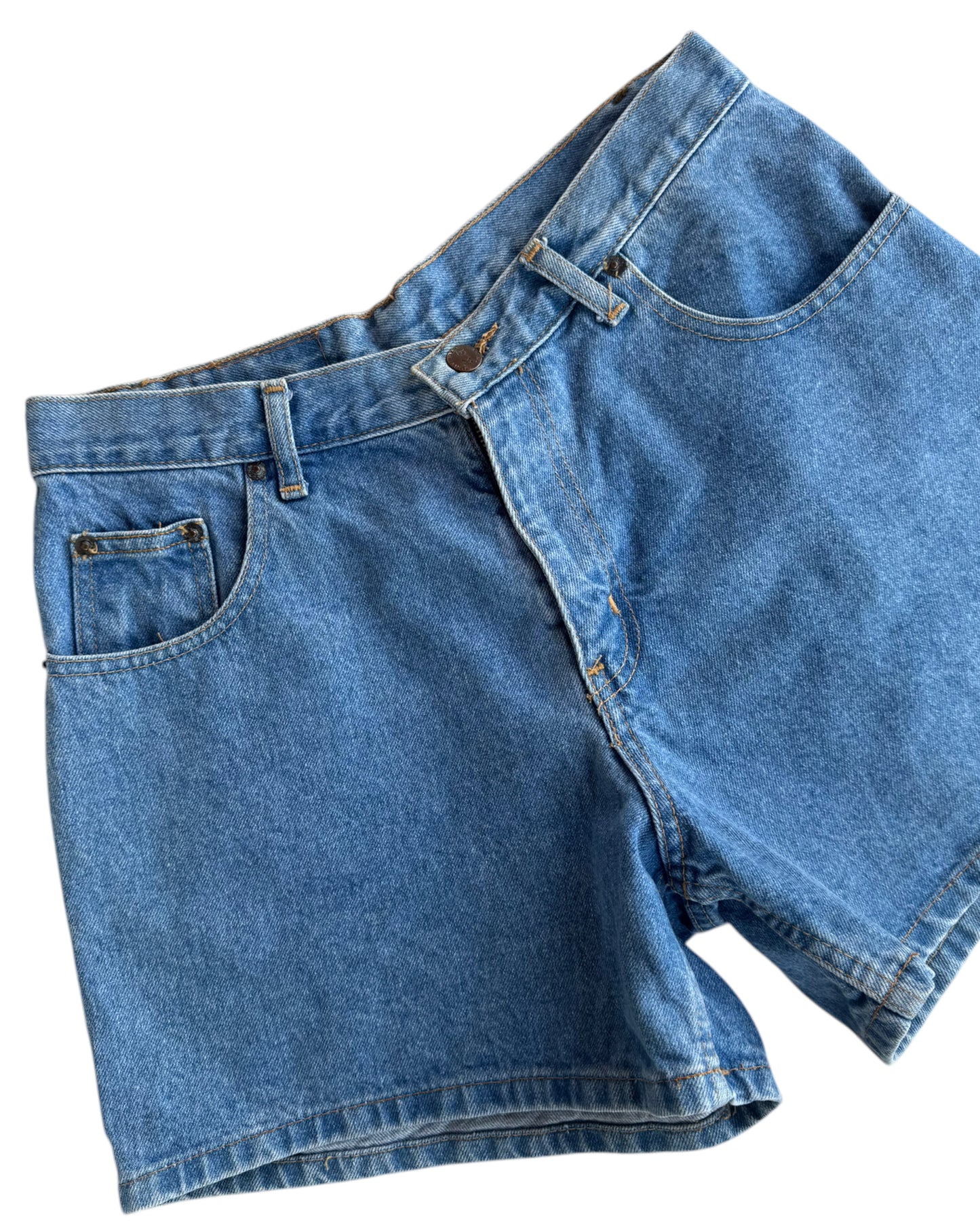 1990'S BACHI EXCHANGE CLEAR DENIM SHORTS