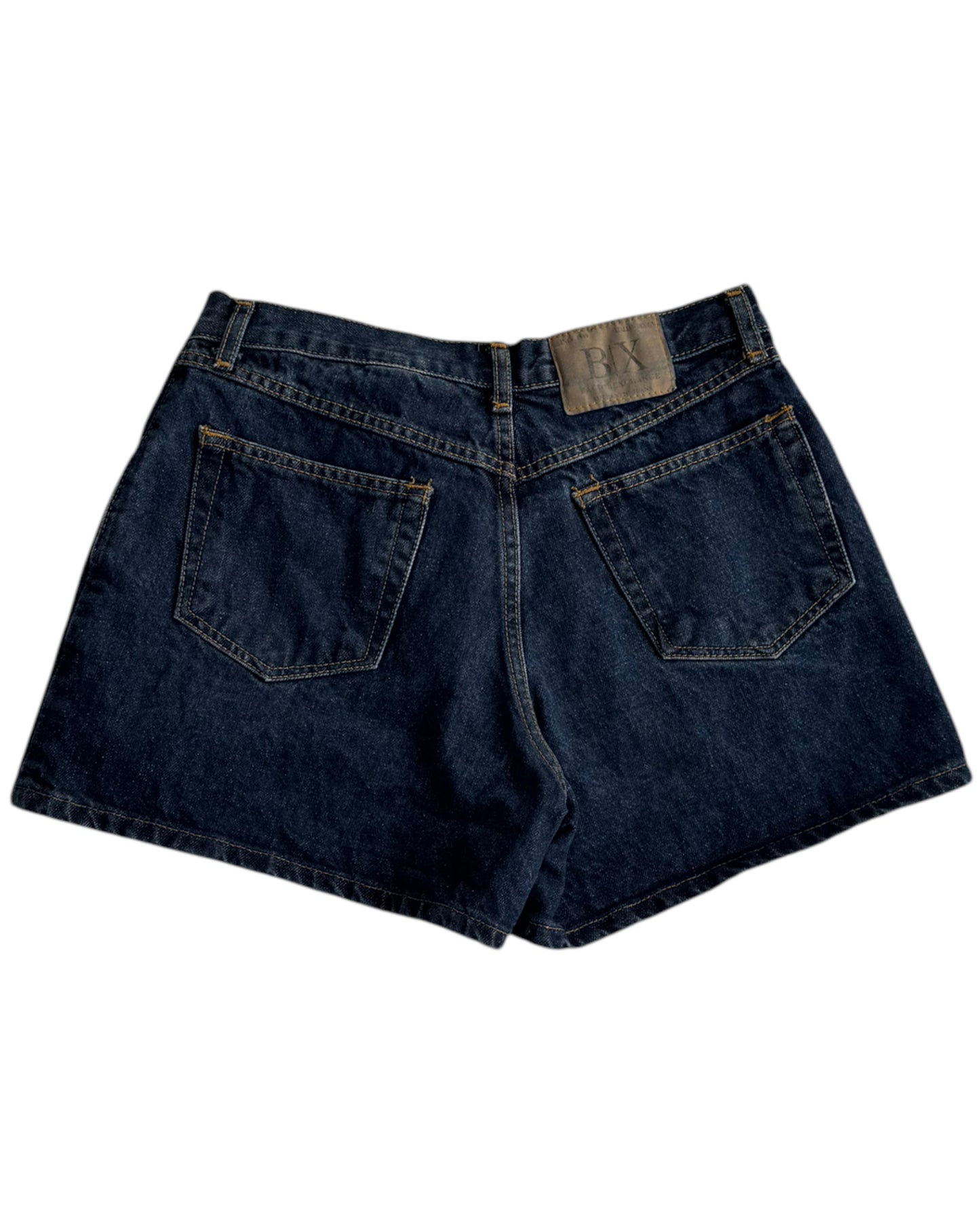 1990'S BACHI EXCHANGE DARK DENIM SHORTS