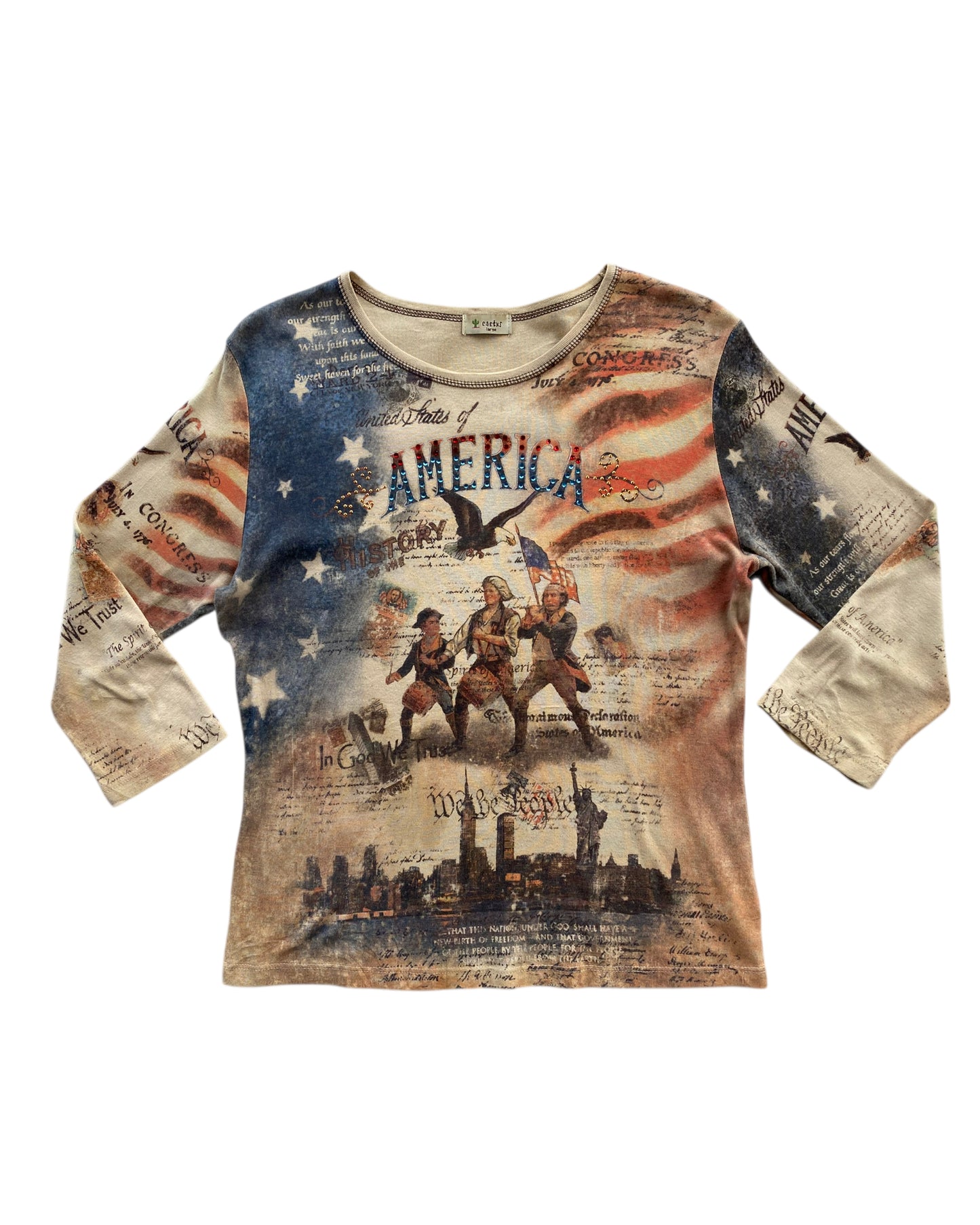USA HISTORY LONG SLEEVE TOP