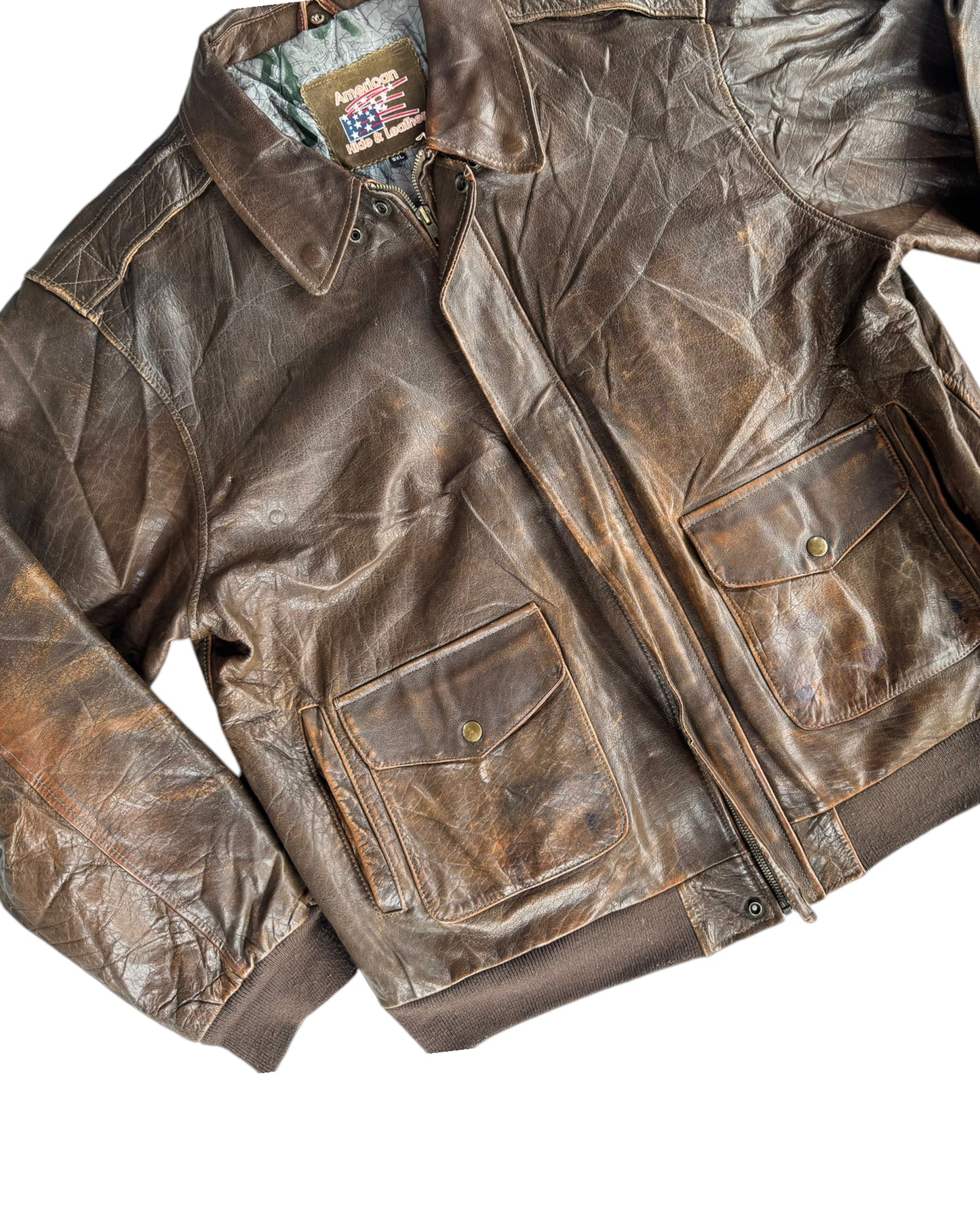 1980S AMERICAN HIDE & LEATHER JACKET