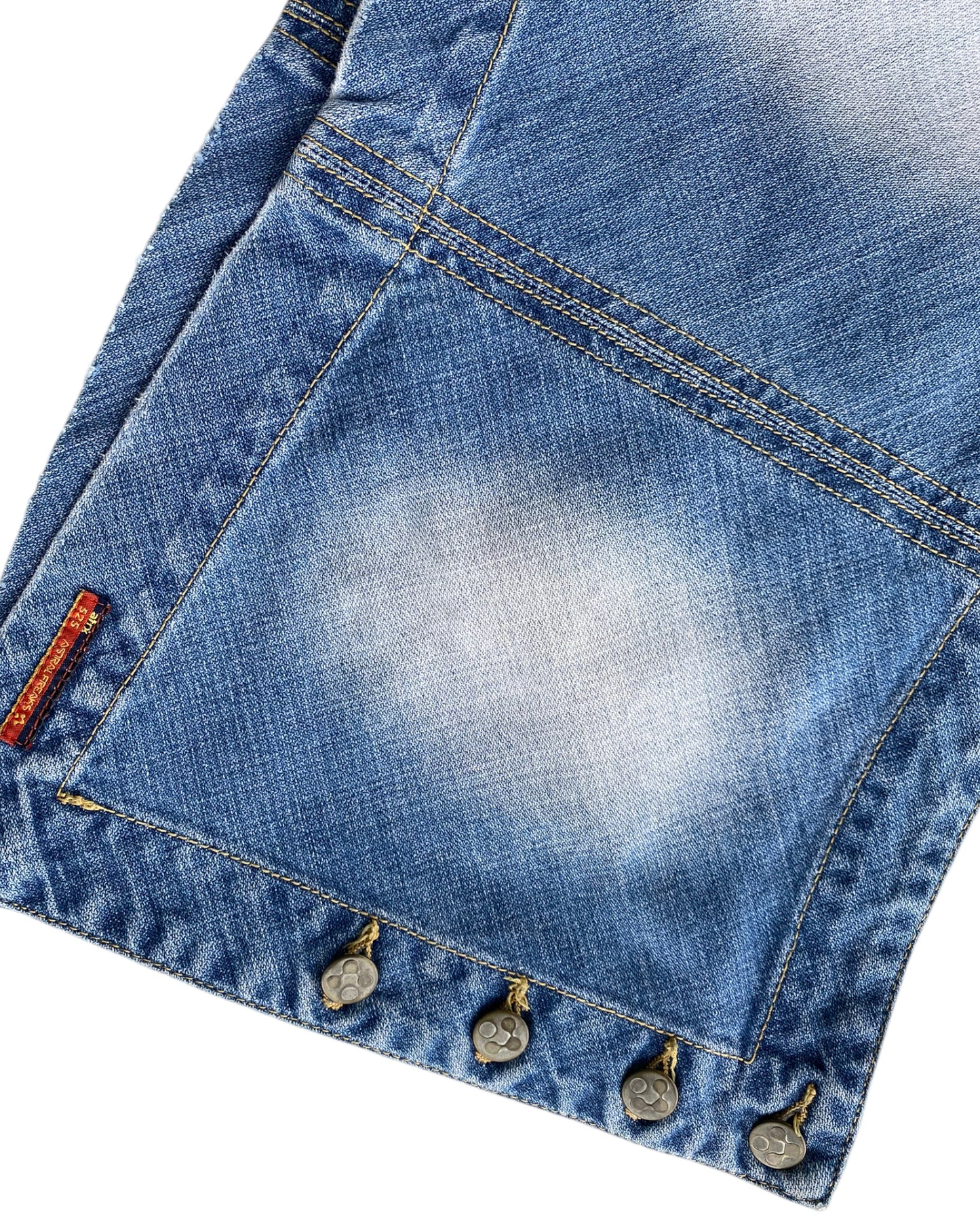 2000´S ASTRAL FREAKS DENIM MINI SKIRT