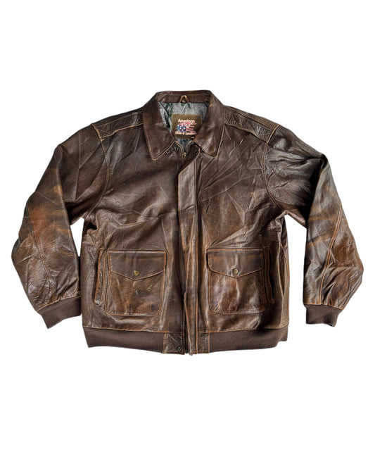 1980S AMERICAN HIDE & LEATHER JACKET