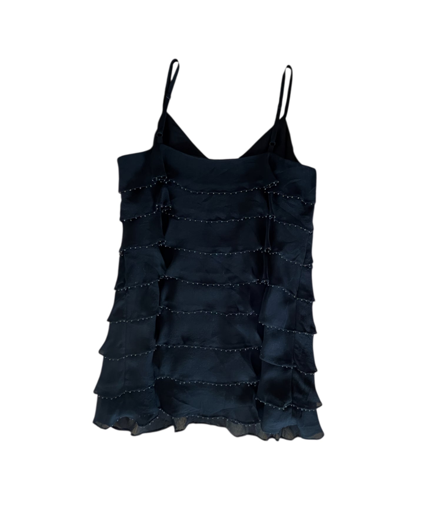 2000S INC RUFFLED BEADED CAMISOLE