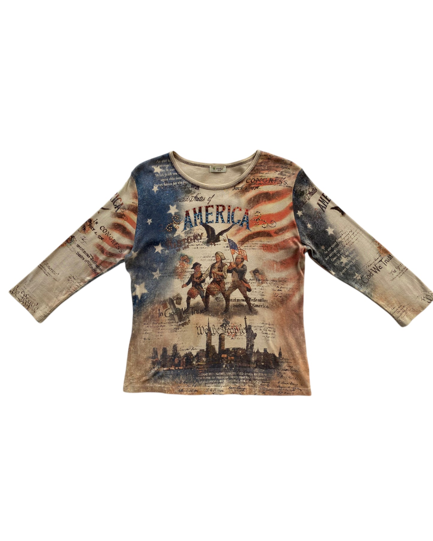 USA HISTORY LONG SLEEVE TOP