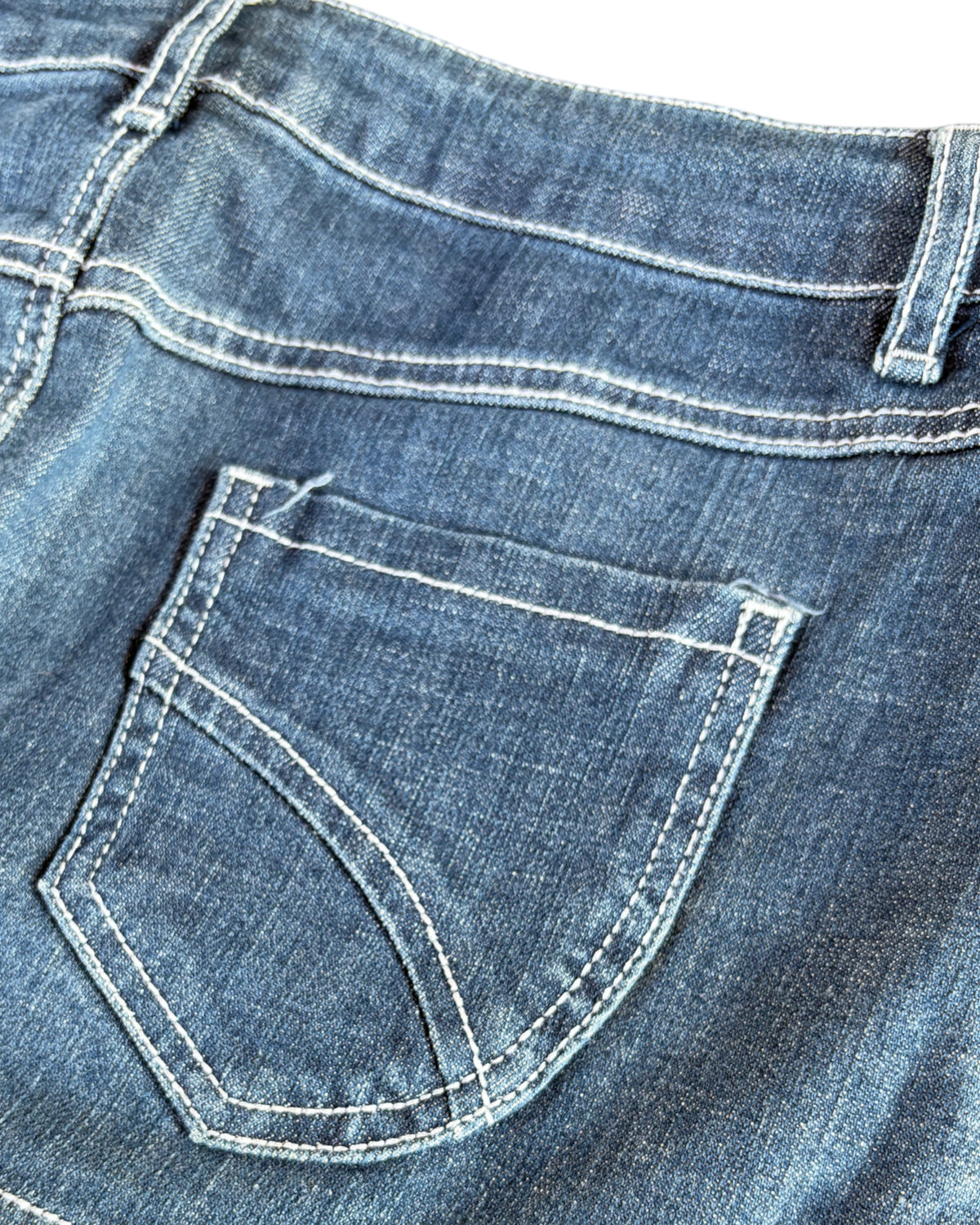 2000S RAMPAGE DARK DENIM MINI SKIRT