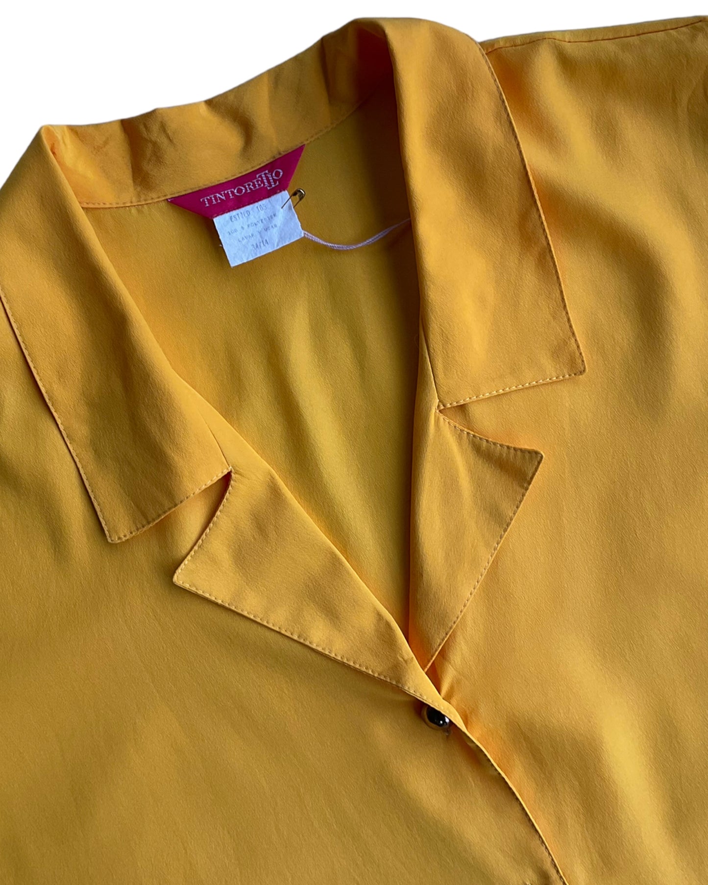 1980s TINTORETTO YELLOW SHIRT