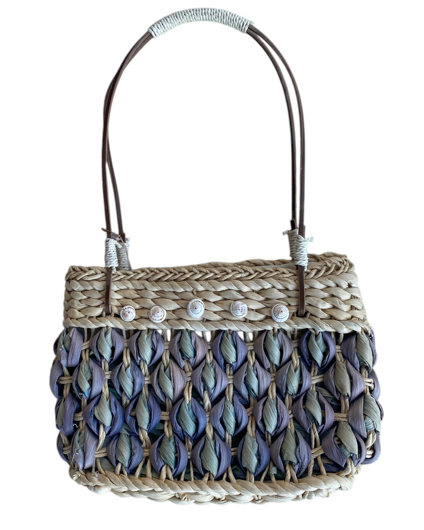 1990'S VALERIA STRAW BASKET BAG