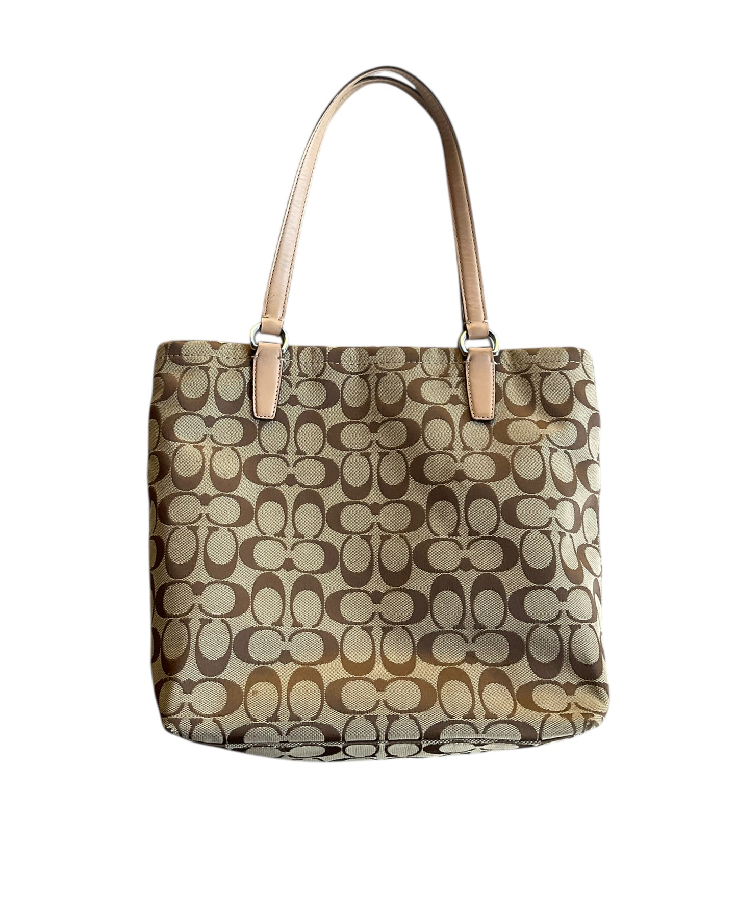 2000S COACH SIGNATURE TOTE BAG