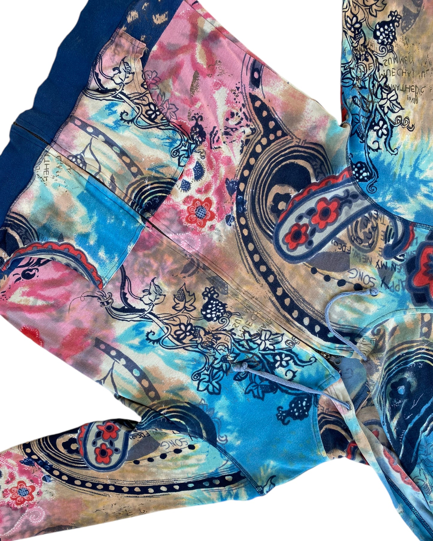 2000´S TIE DYE ZIP UP HOODIE