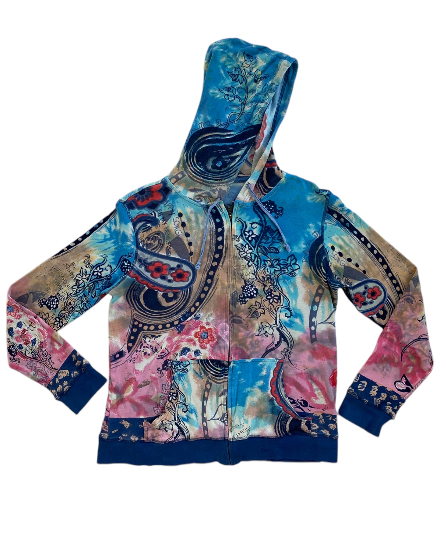 2000´S TIE DYE ZIP UP HOODIE