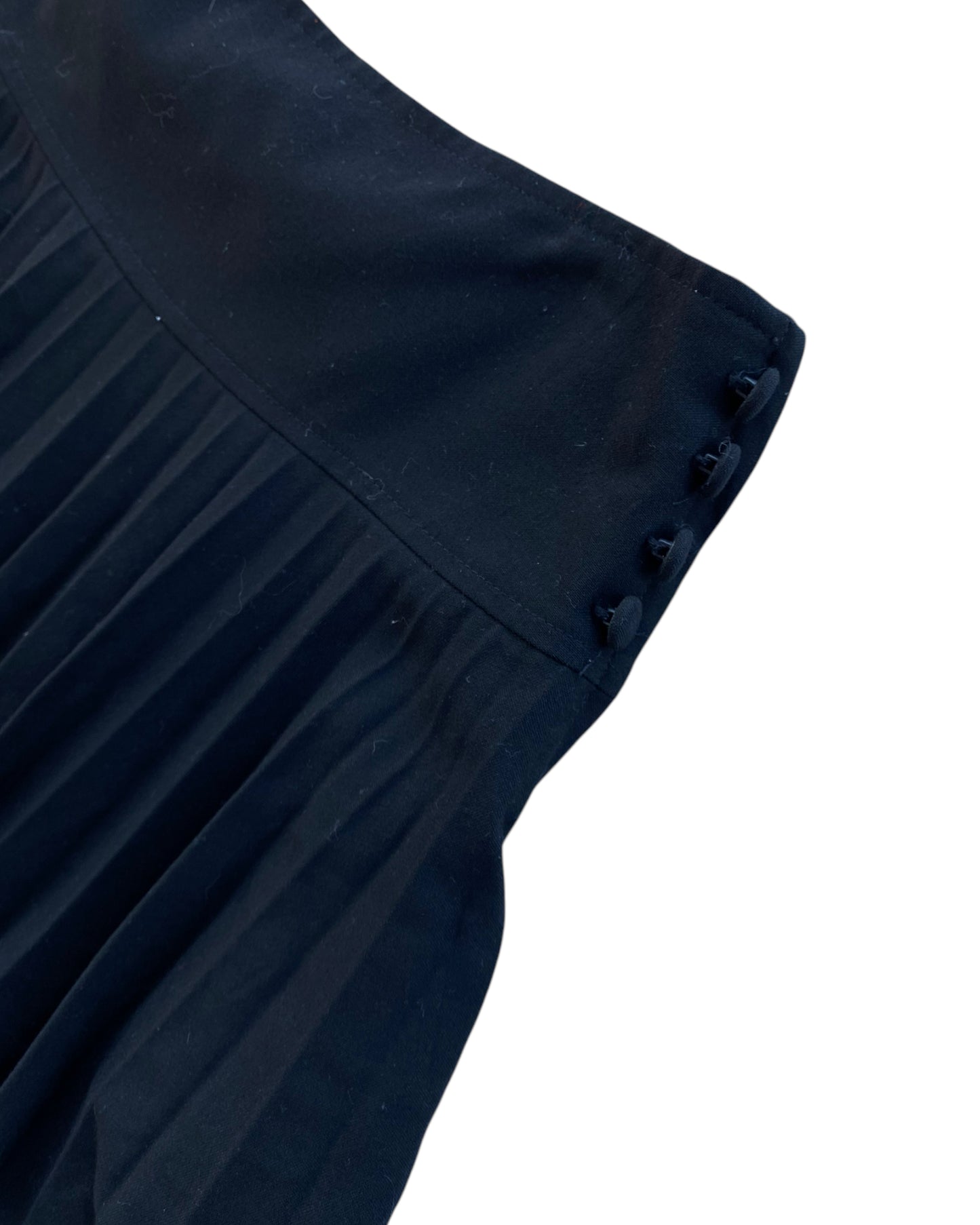 2000´S DIVIDED BLACK PLEATED SKIRT