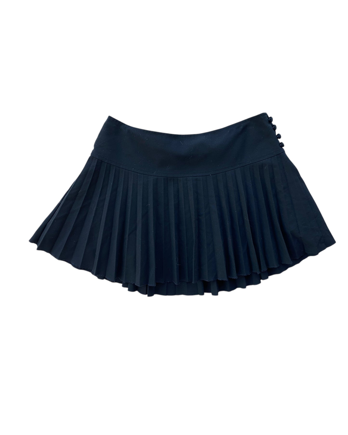 2000´S DIVIDED BLACK PLEATED SKIRT