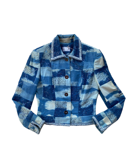 1990´S ALBERTO MAKALI DENIM PATCHWORK JACKET