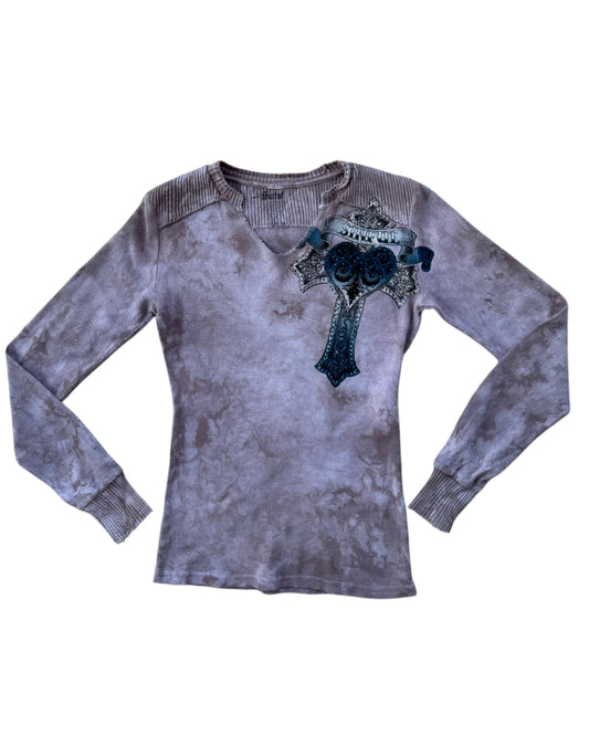 2000´S SINFUL TIE DYE THERMAL TOP