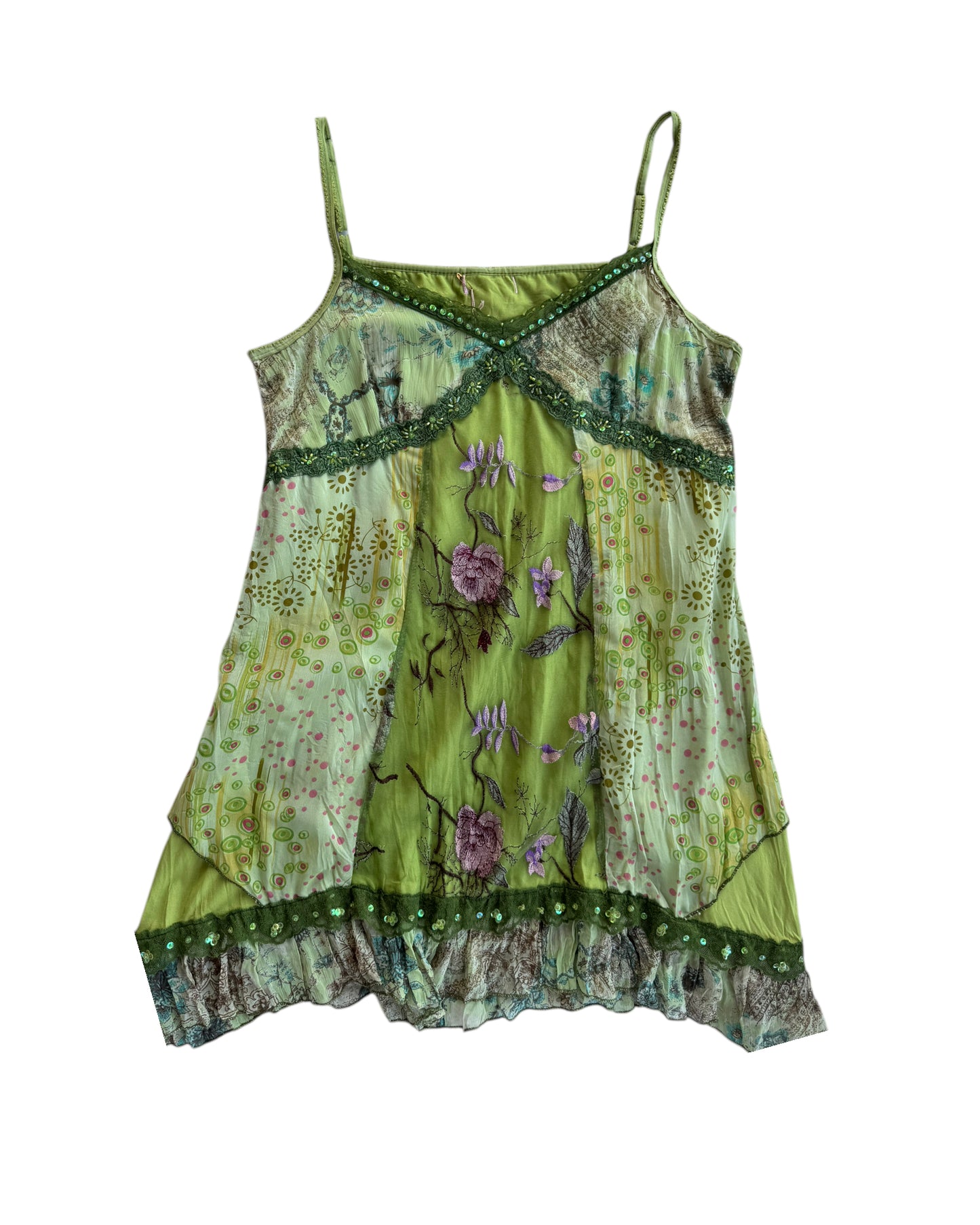 2000´S GREEN FAIRY MINI DRESS