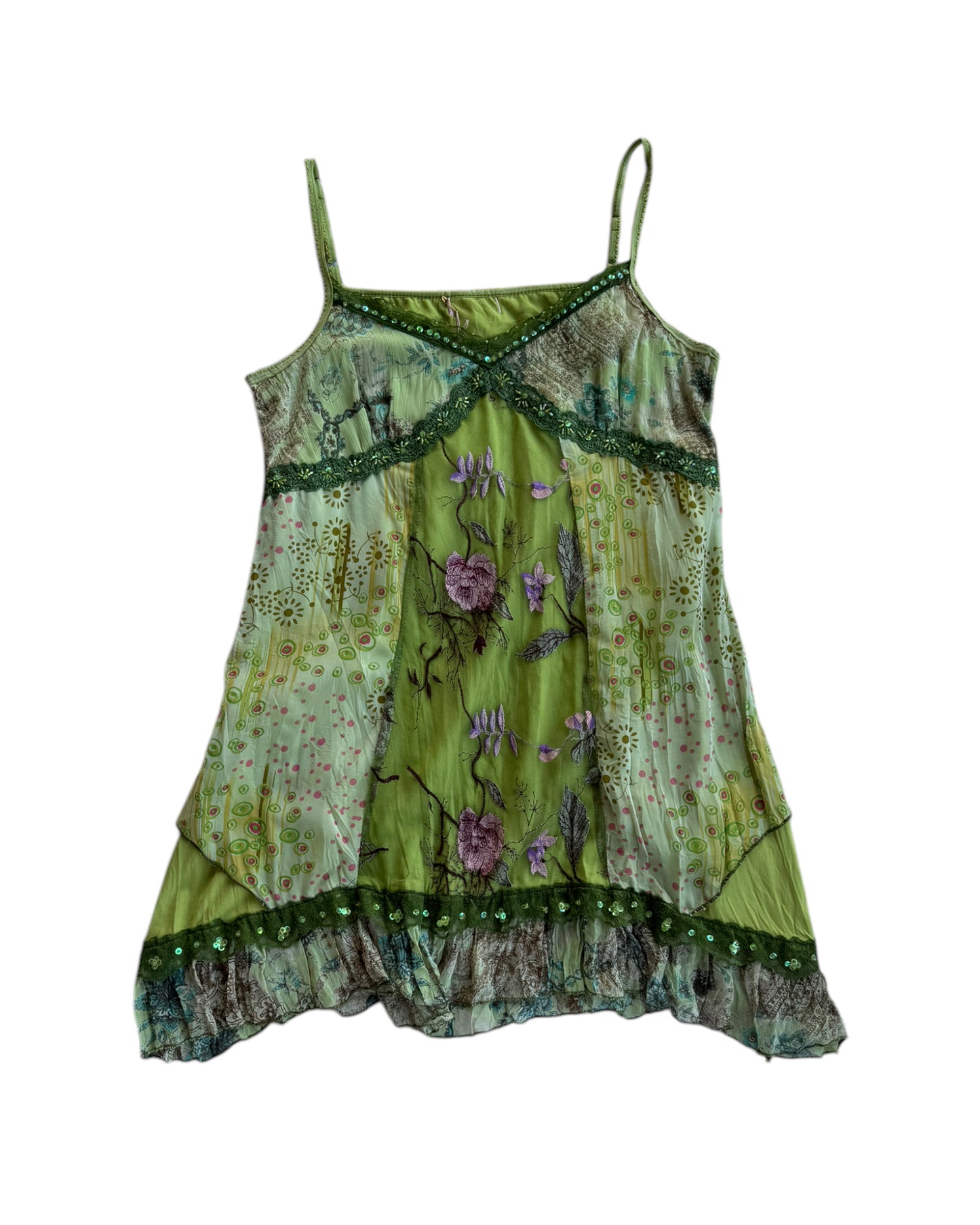 2000´S GREEN FAIRY MINI DRESS