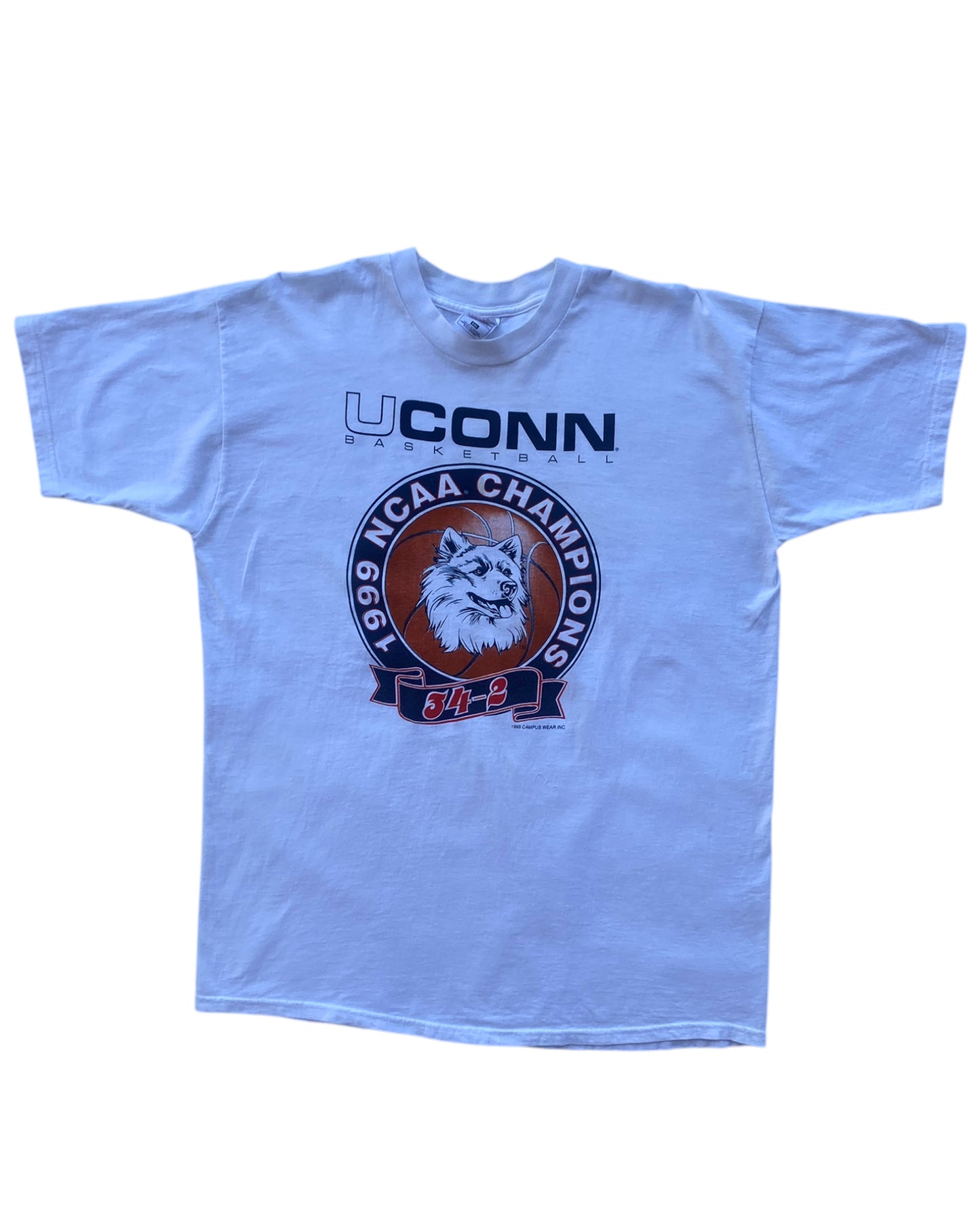 1990´S UCONN FRUIT OF THE LOOM T- SHIRT