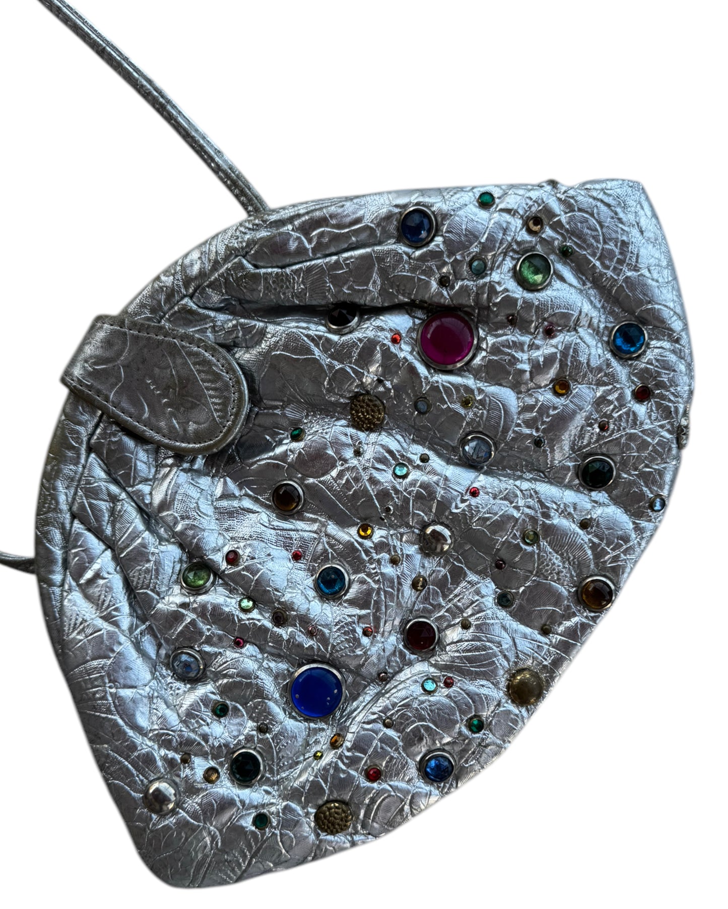 2000´S SILVER BEJEWELED BAG