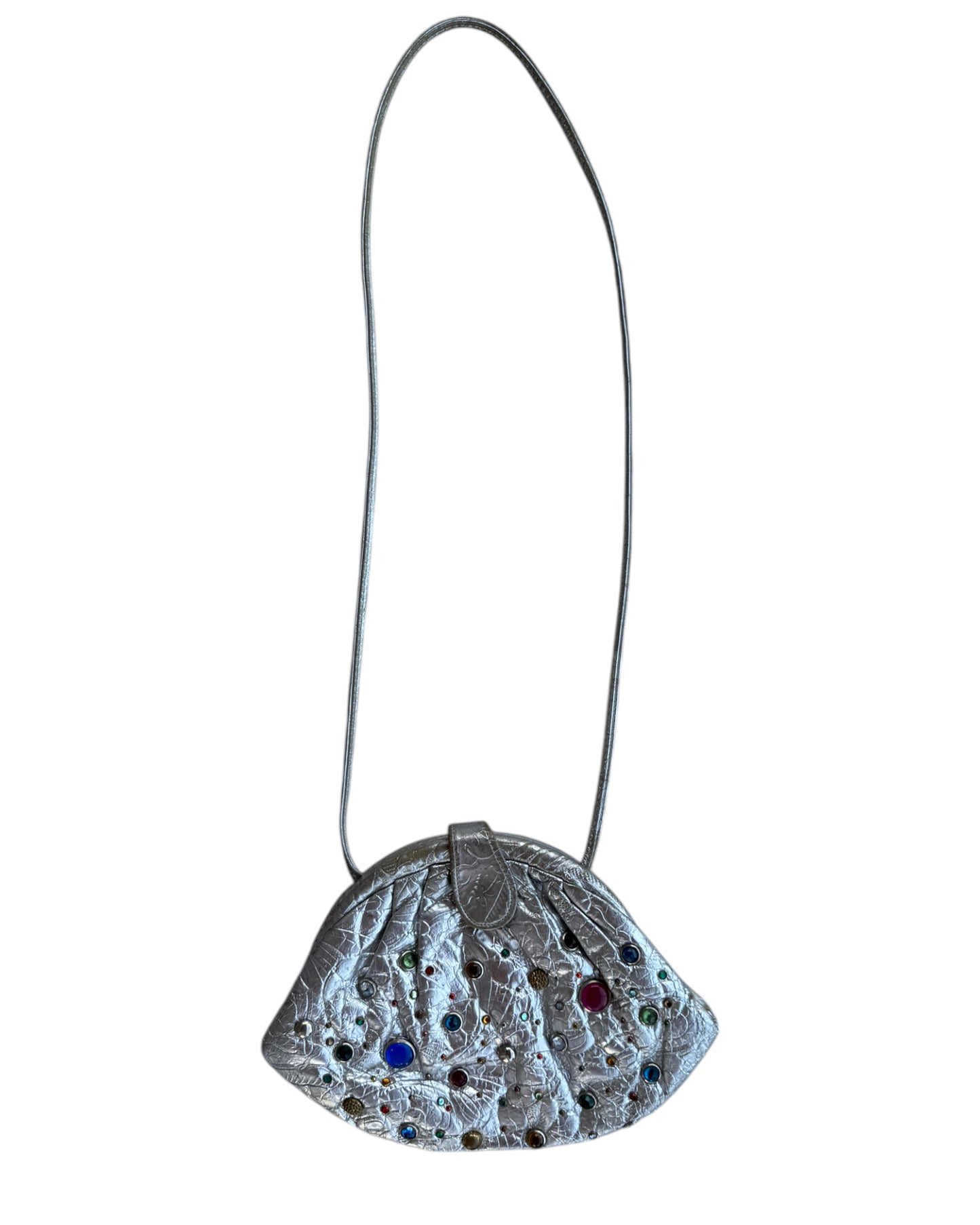 2000´S SILVER BEJEWELED BAG