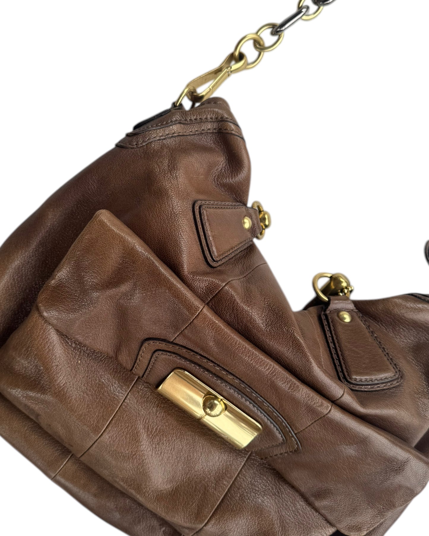 2000'S BROWN COACH BIG HANDBAG