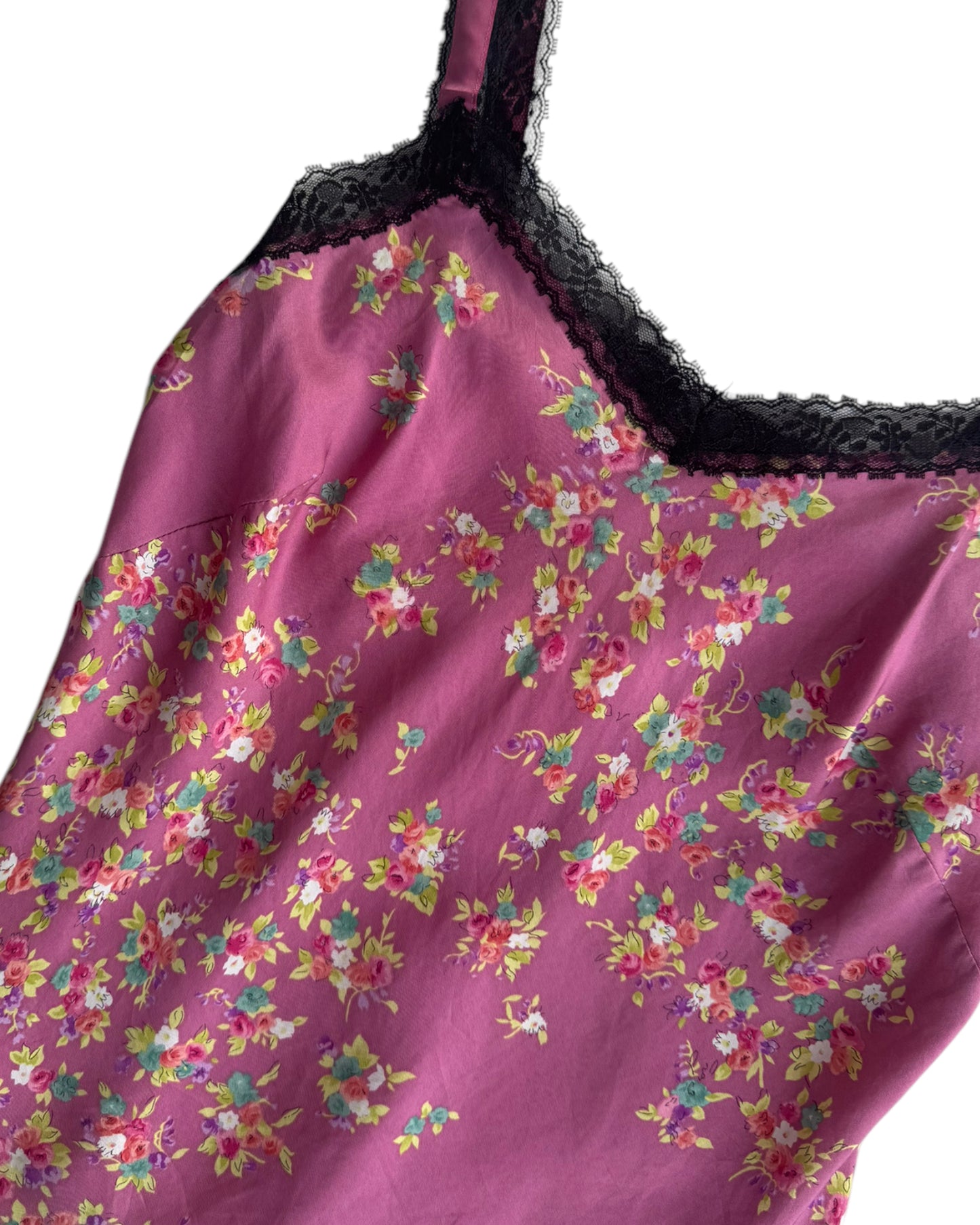 2000´S SILKY FLOWERED CAMI TOP