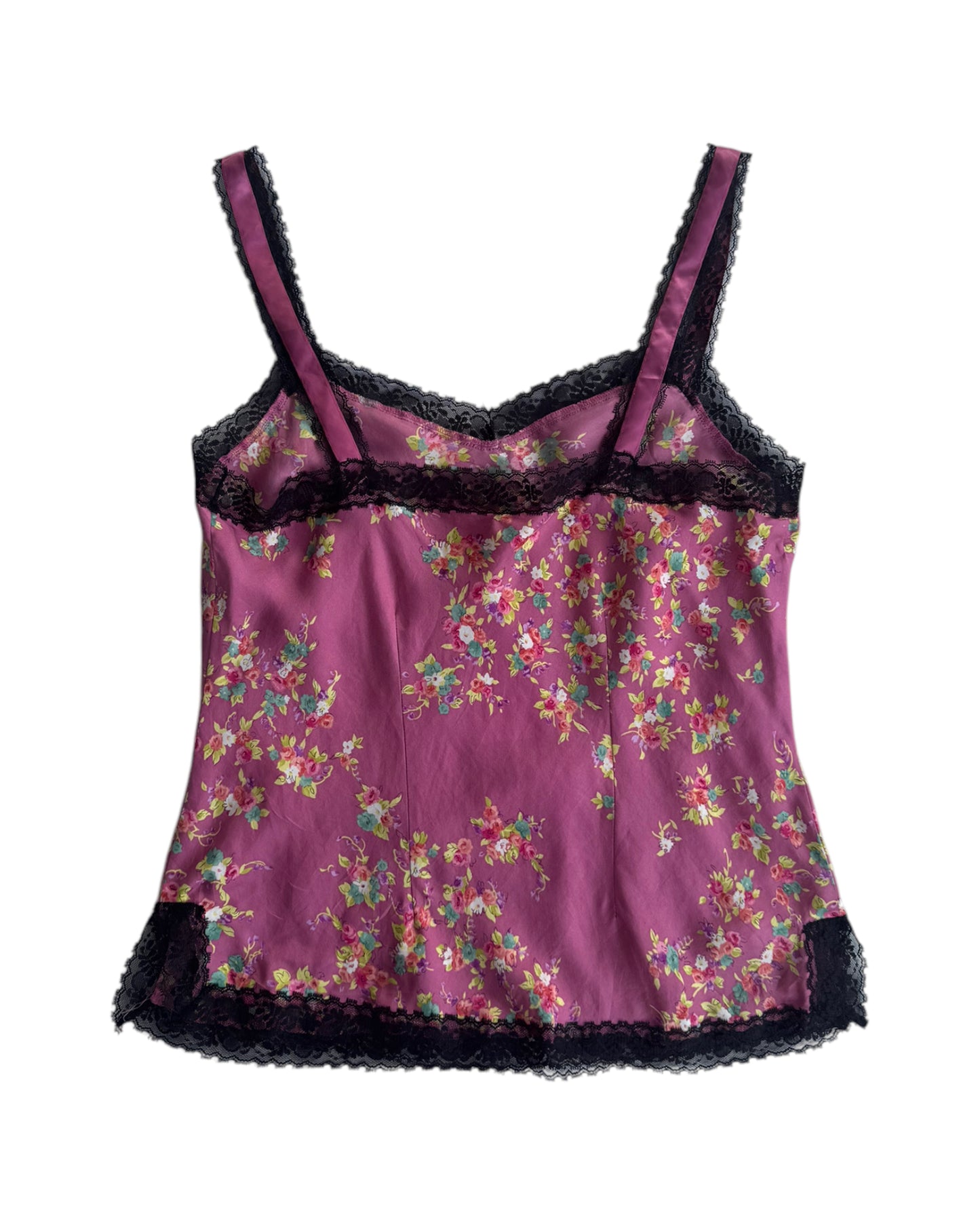 2000´S SILKY FLOWERED CAMI TOP