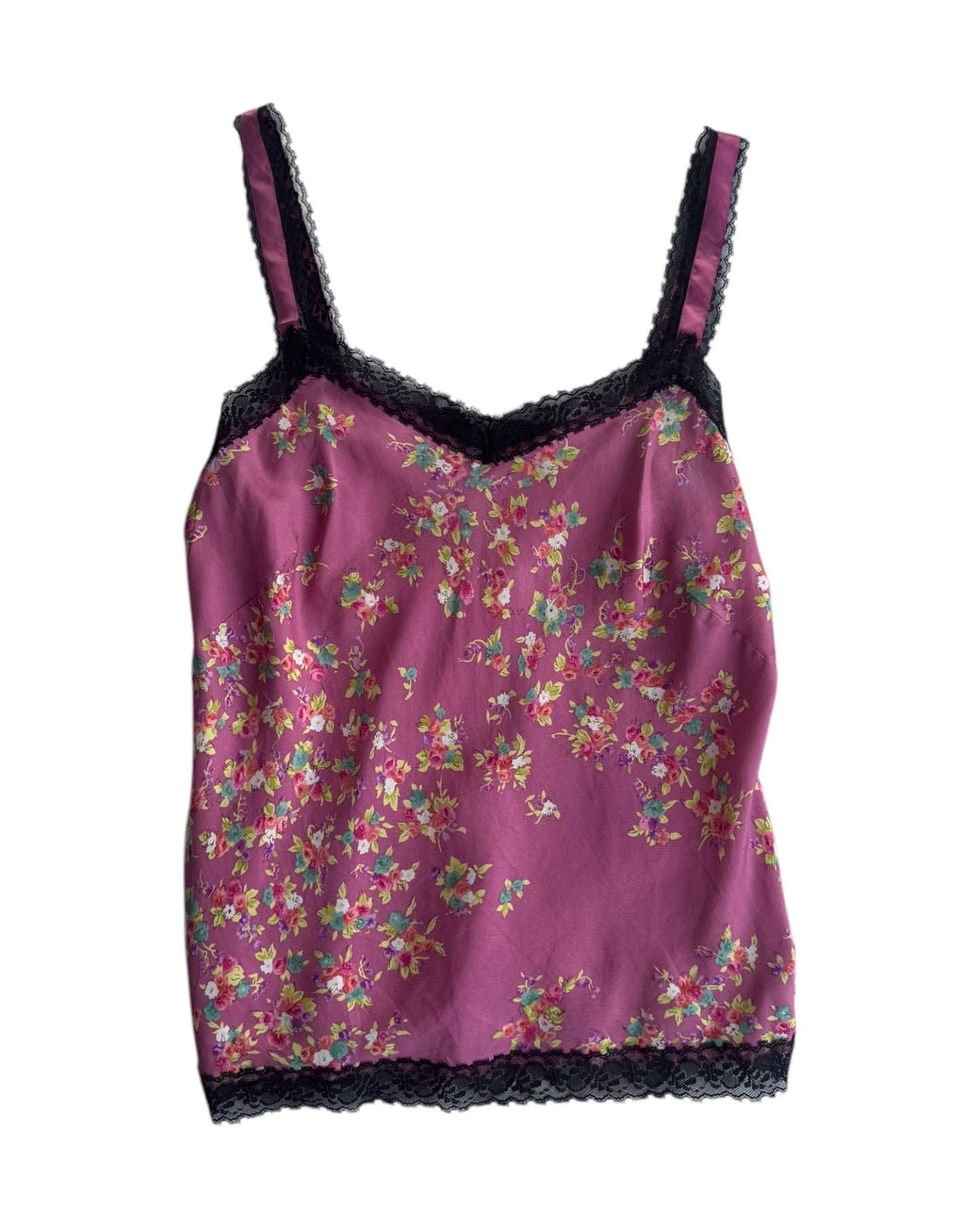 2000´S SILKY FLOWERED CAMI TOP