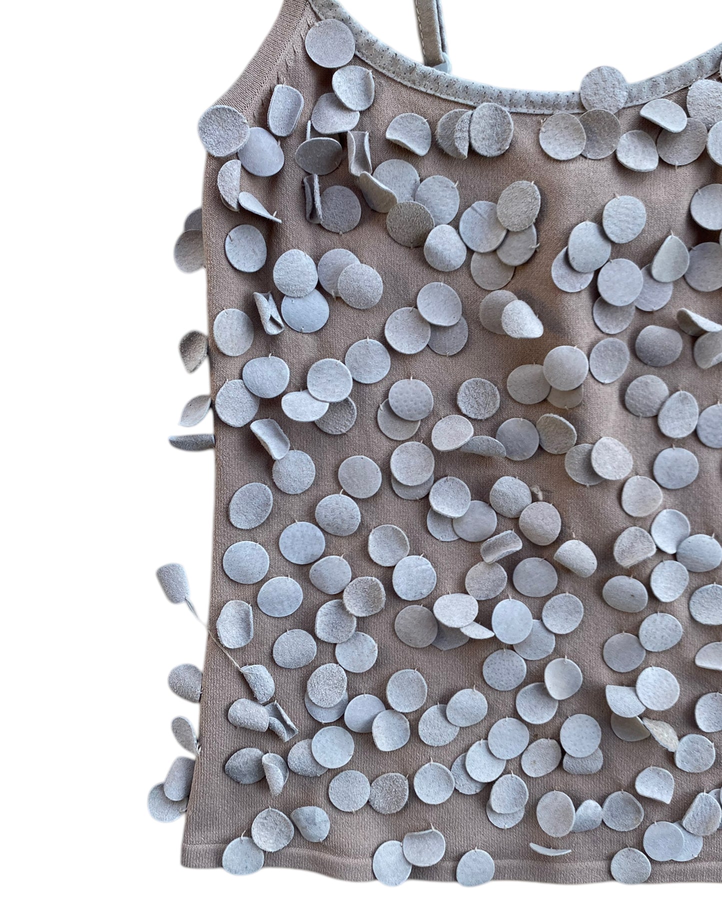 2000´S BEBE LEATHER DOTS TOP