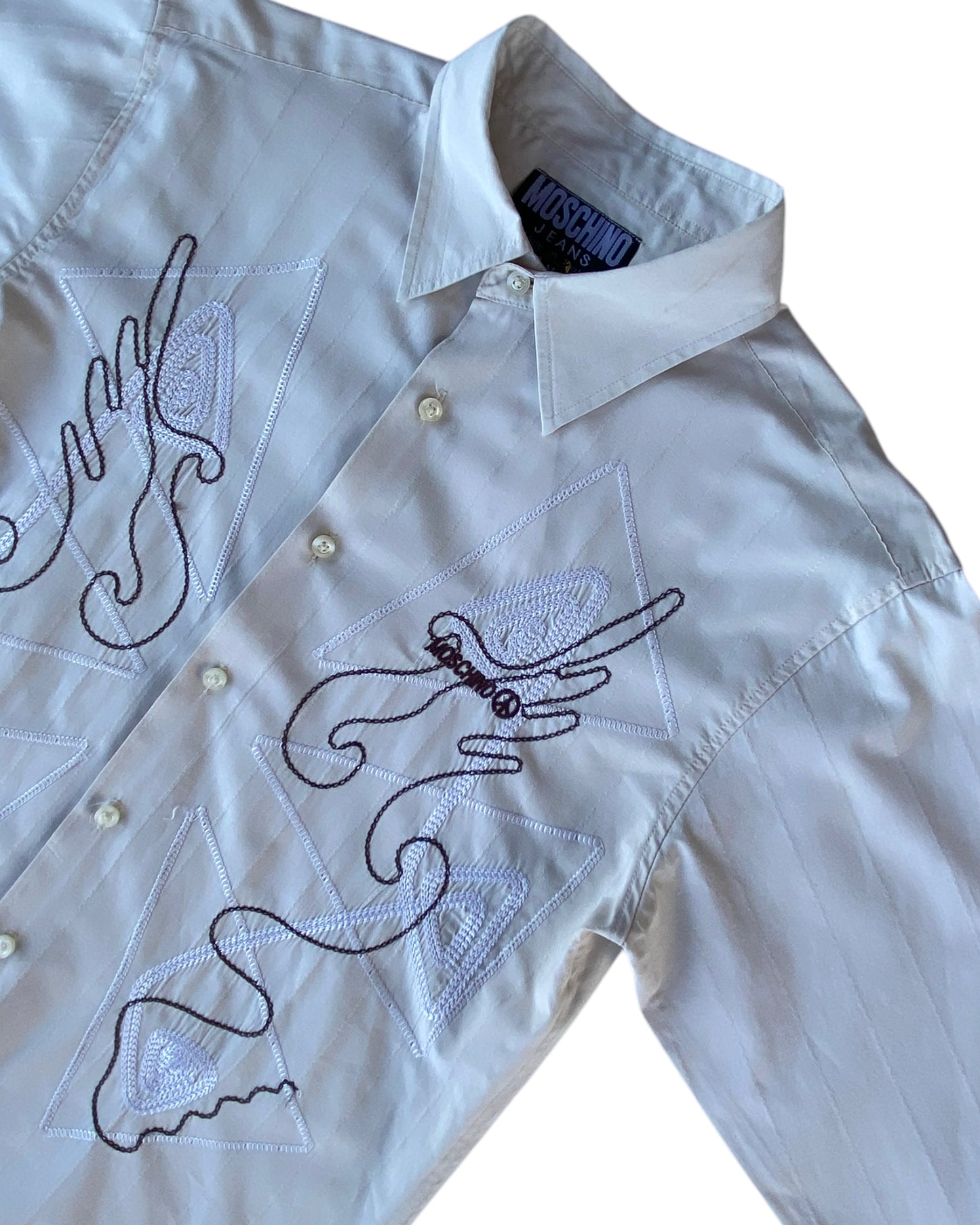 1990’S MOSCHINO EMBROIDERY SHIRT