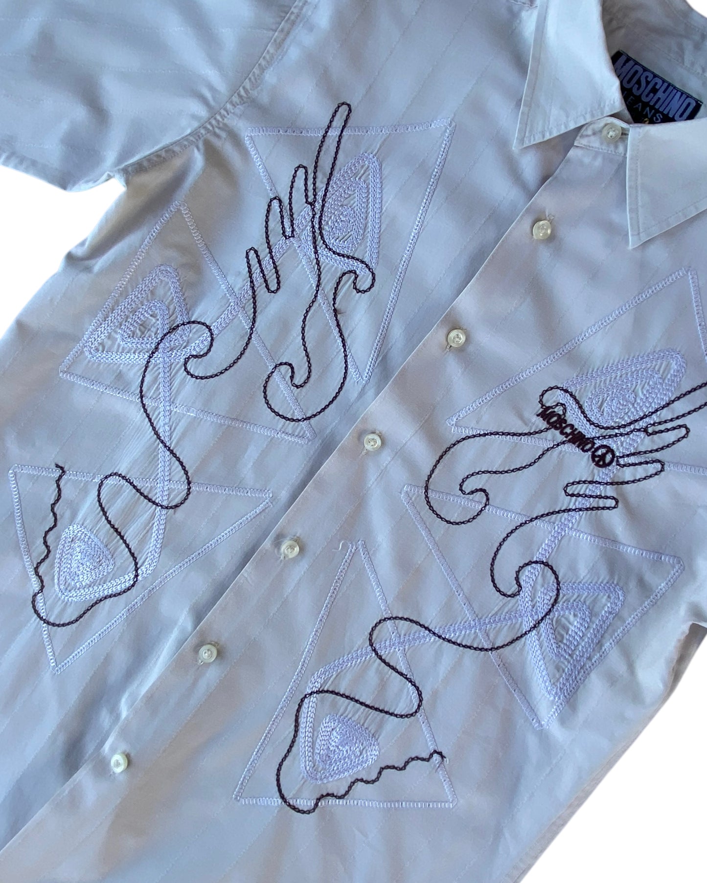 1990’S MOSCHINO EMBROIDERY SHIRT