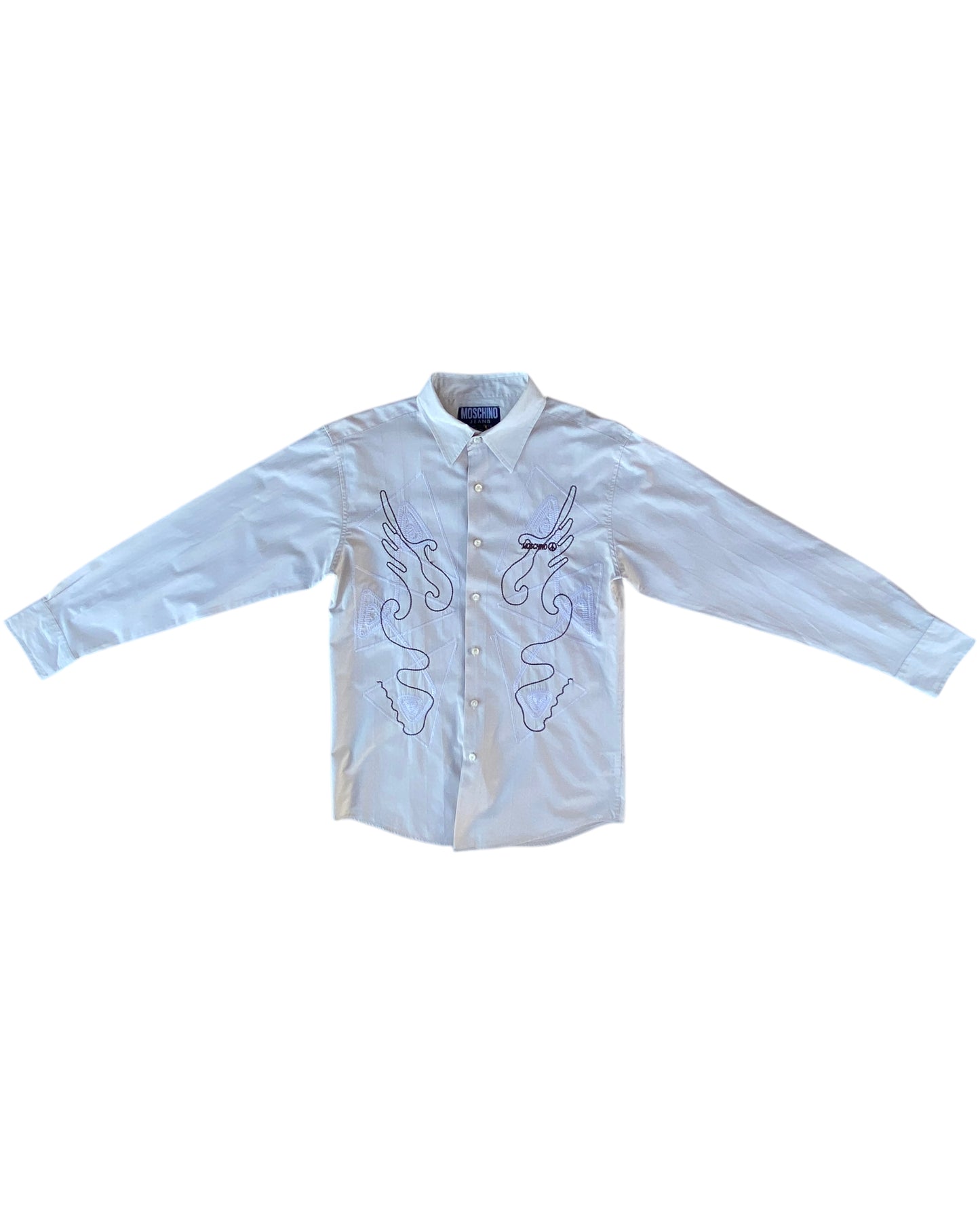 1990’S MOSCHINO EMBROIDERY SHIRT