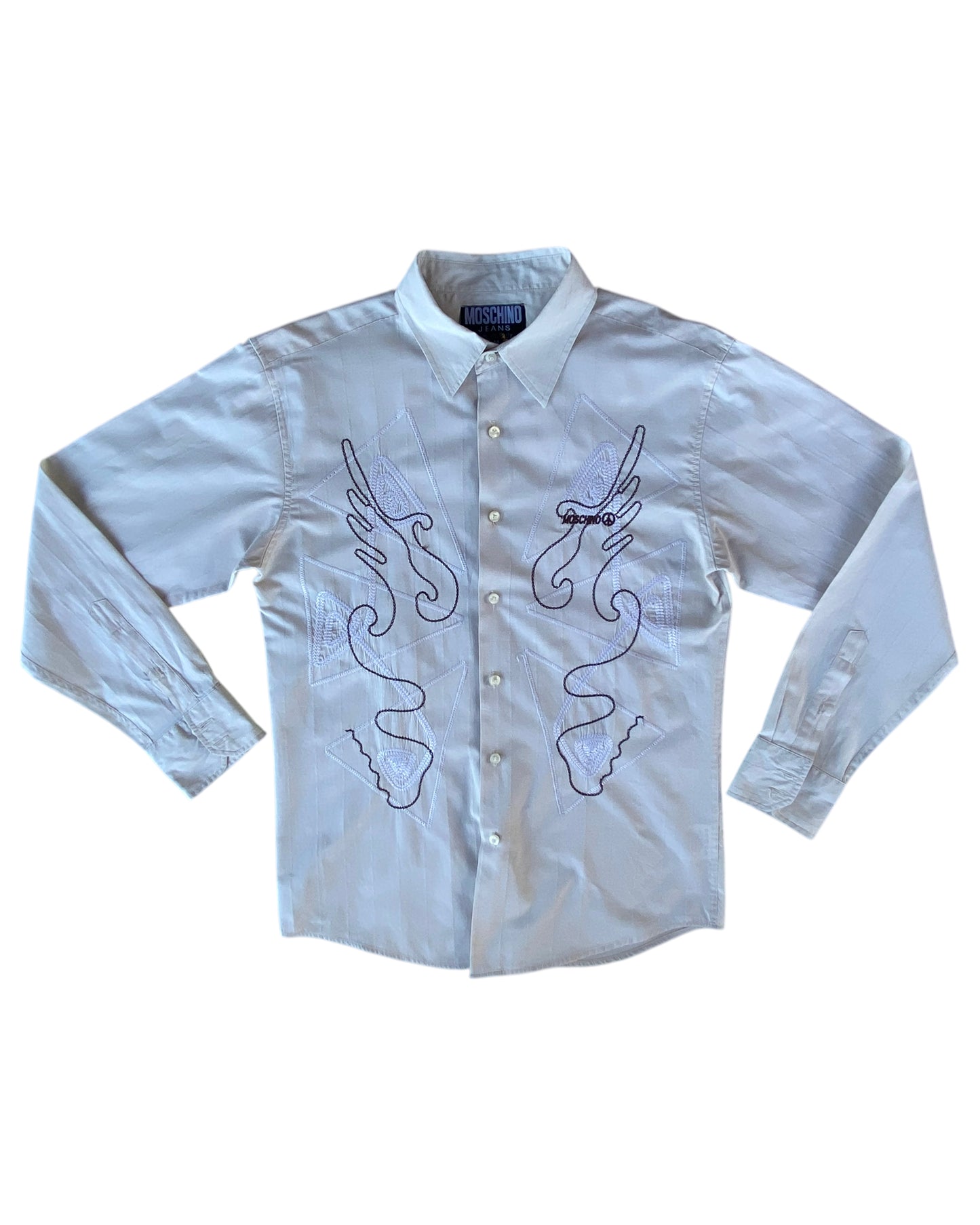 1990’S MOSCHINO EMBROIDERY SHIRT
