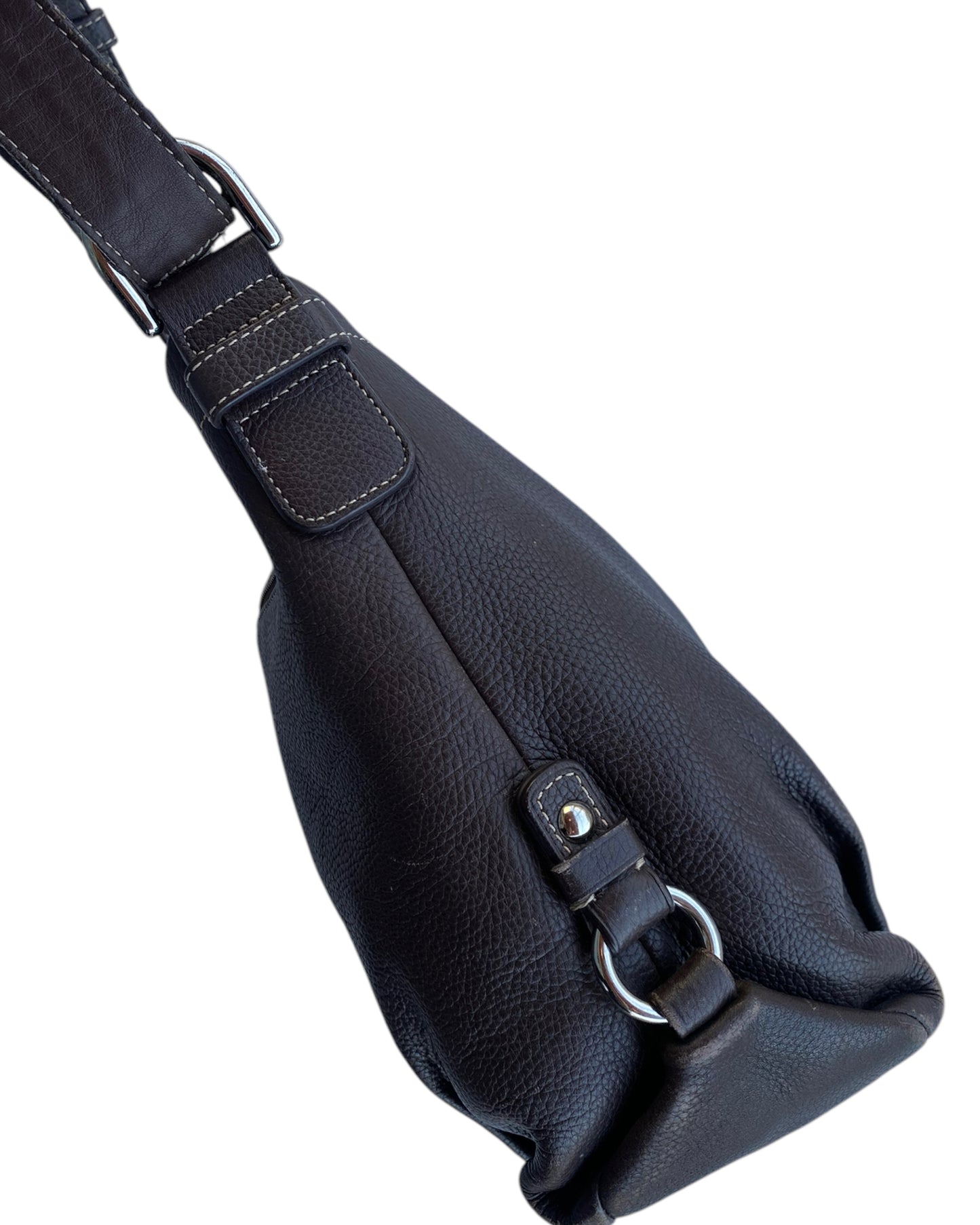 2000'S COACH PEBBLE LEATHER CROSS BODY BAG