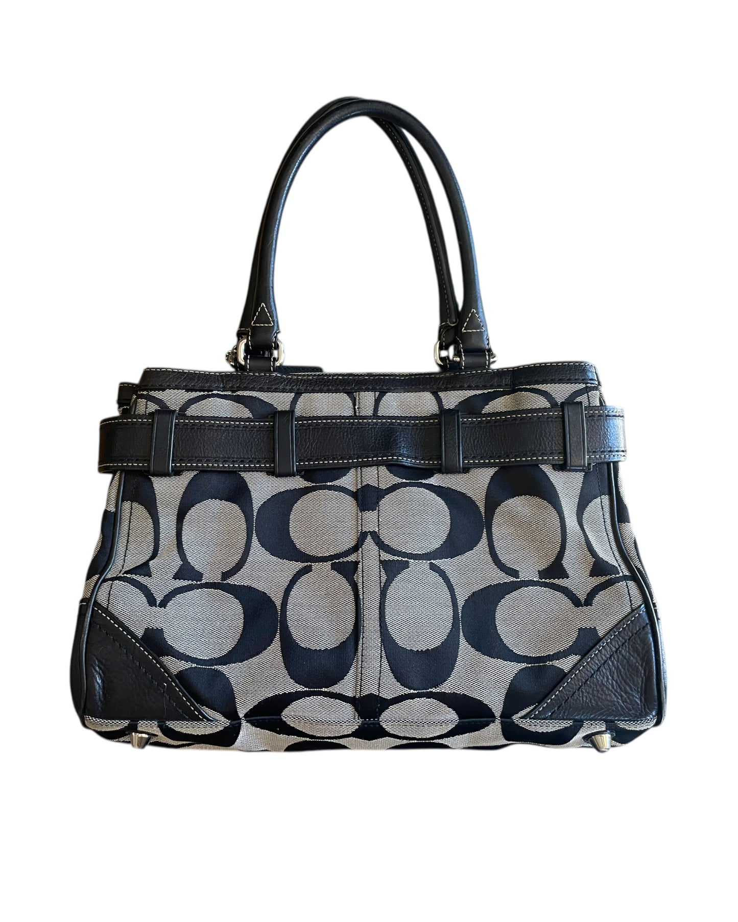 2000S COACH EAST WEST DUFFLE SHOULDER BAG